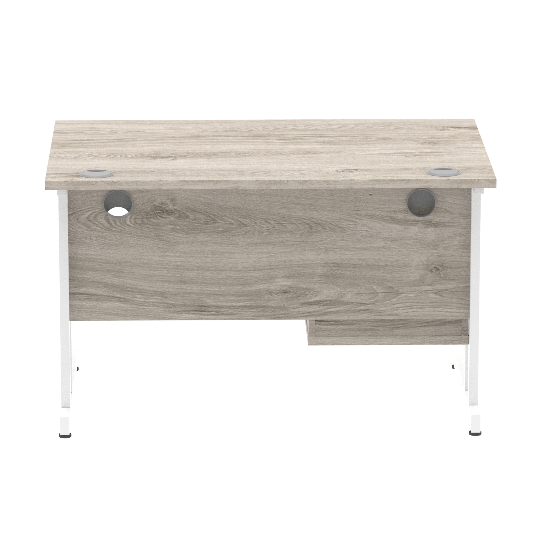 Grey Oak / White Frame