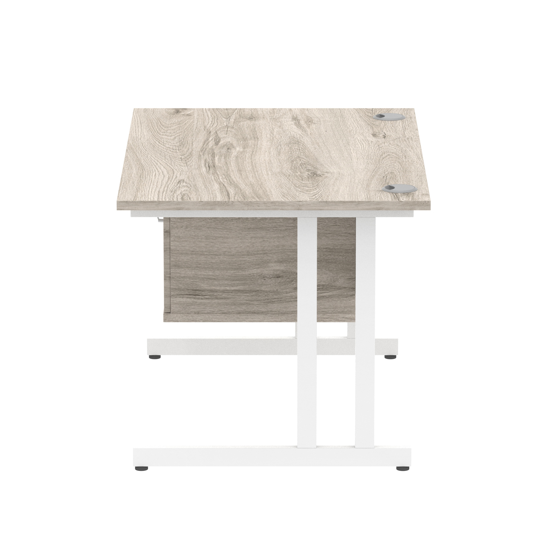 Grey Oak / White Frame
