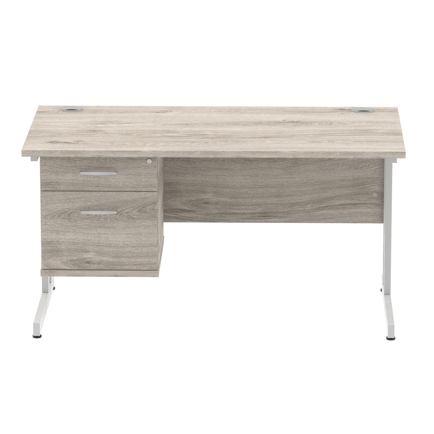 Grey Oak / Silver Frame