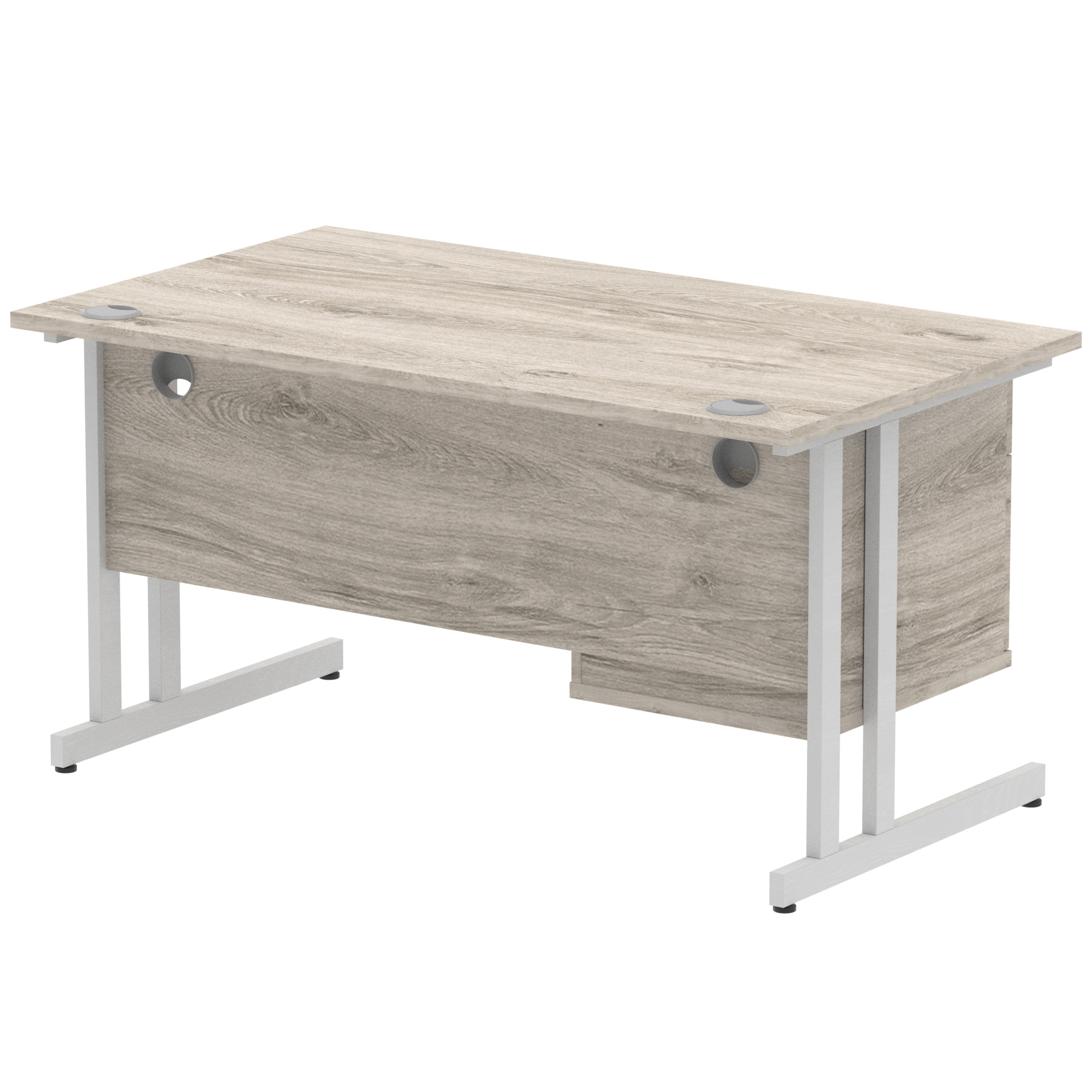 Grey Oak / Silver Frame