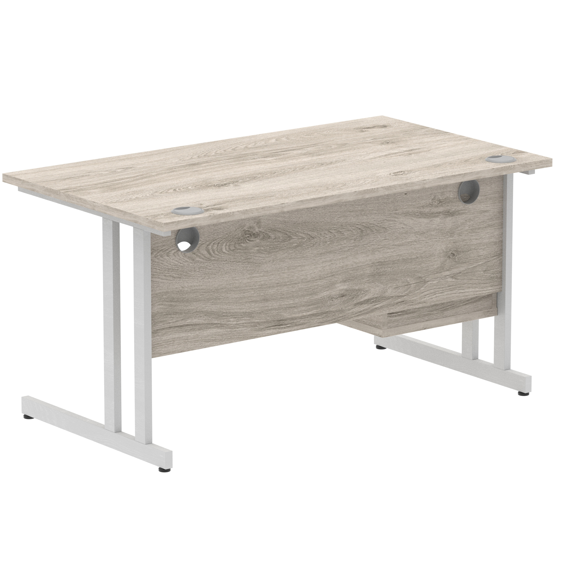 Grey Oak / Silver Frame