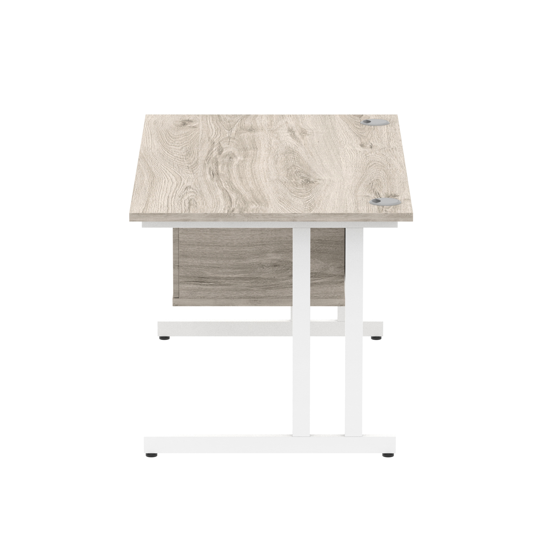 Grey Oak / White Frame