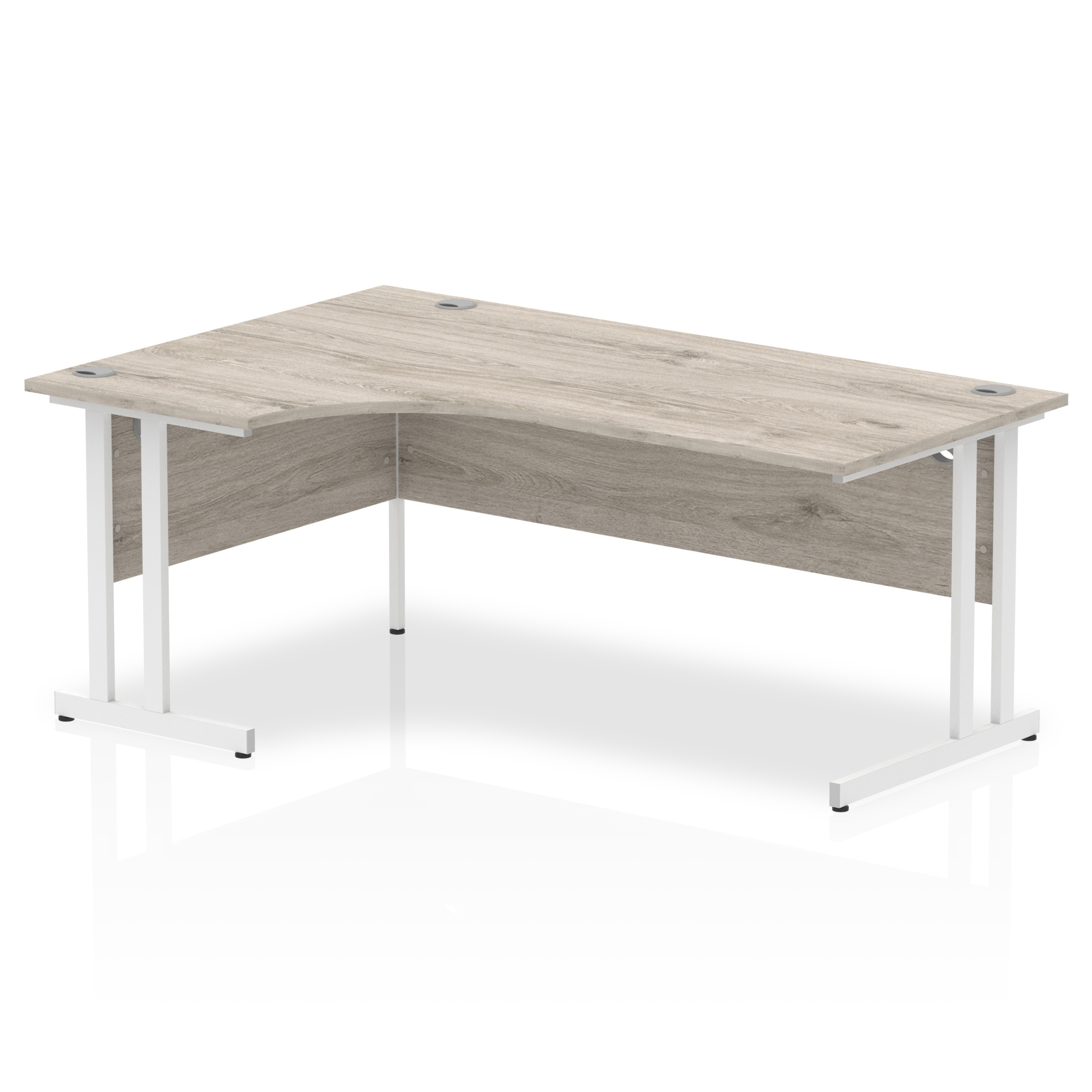 Grey Oak / White Frame