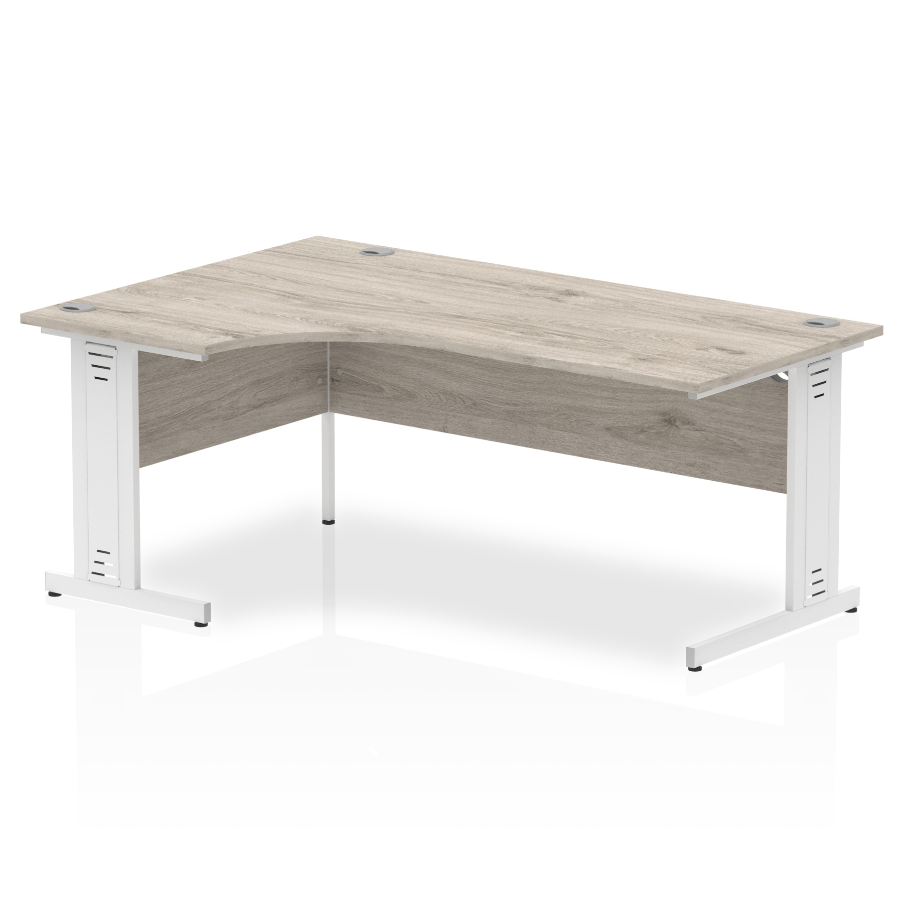 Grey Oak / White Frame