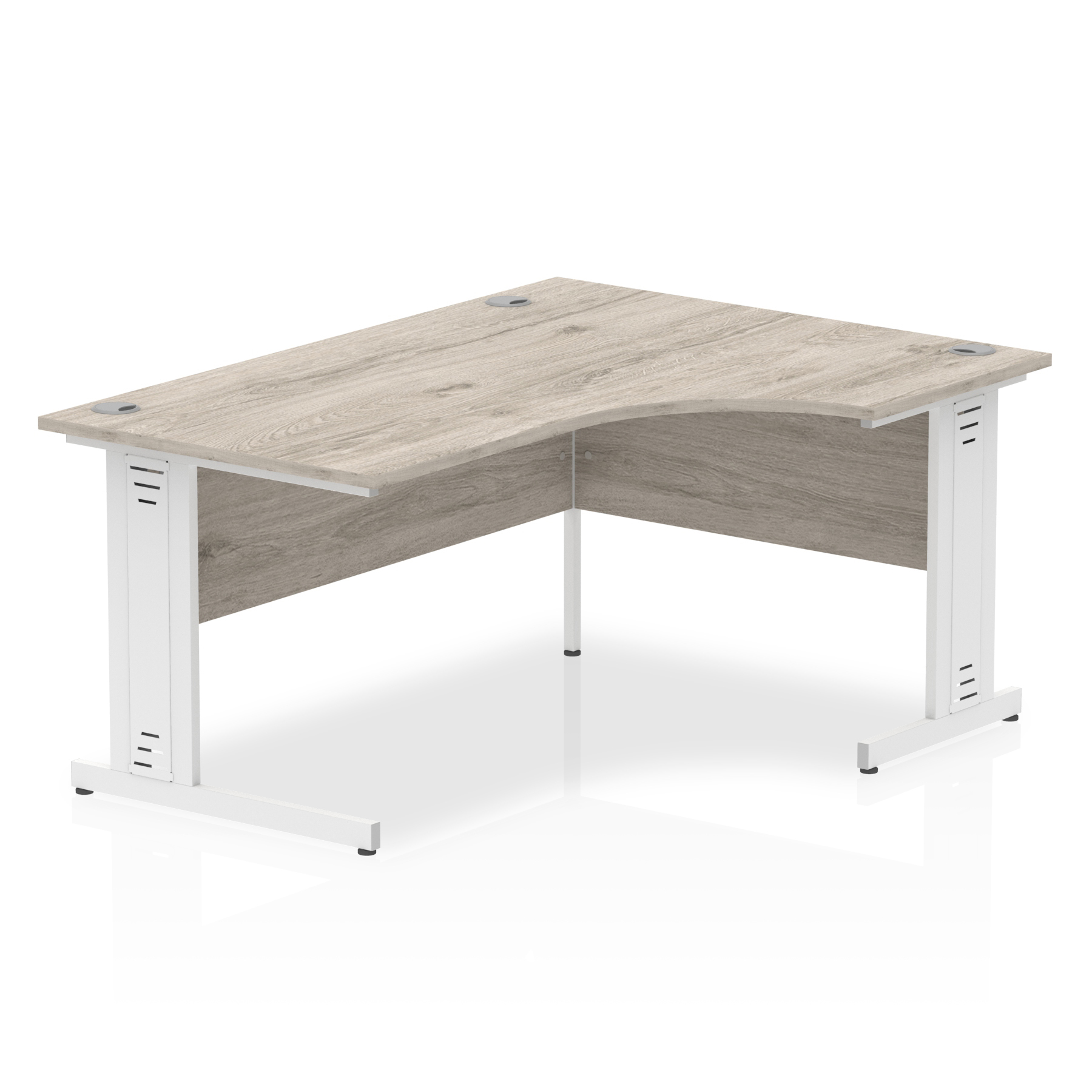 Grey Oak / White Frame