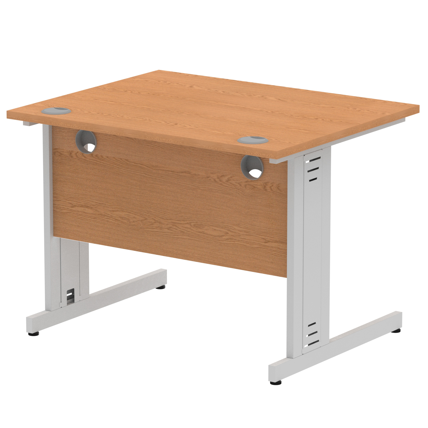Oak / Silver Frame