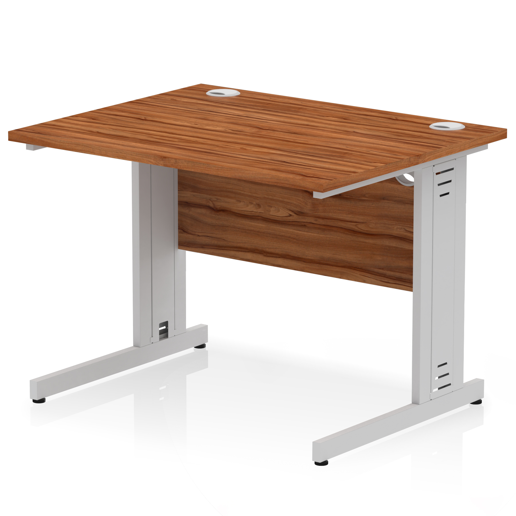Walnut / Silver Frame