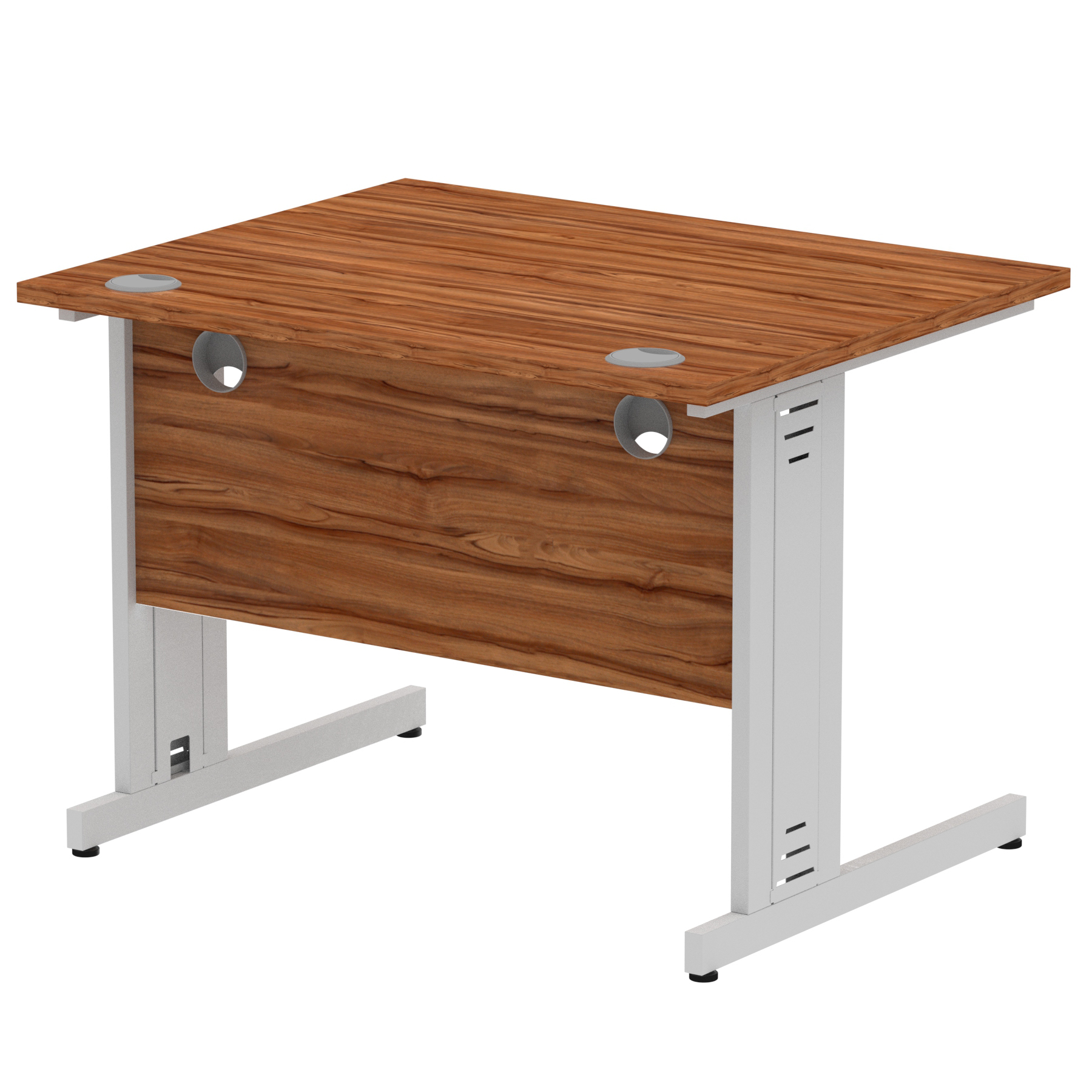 Walnut / Silver Frame