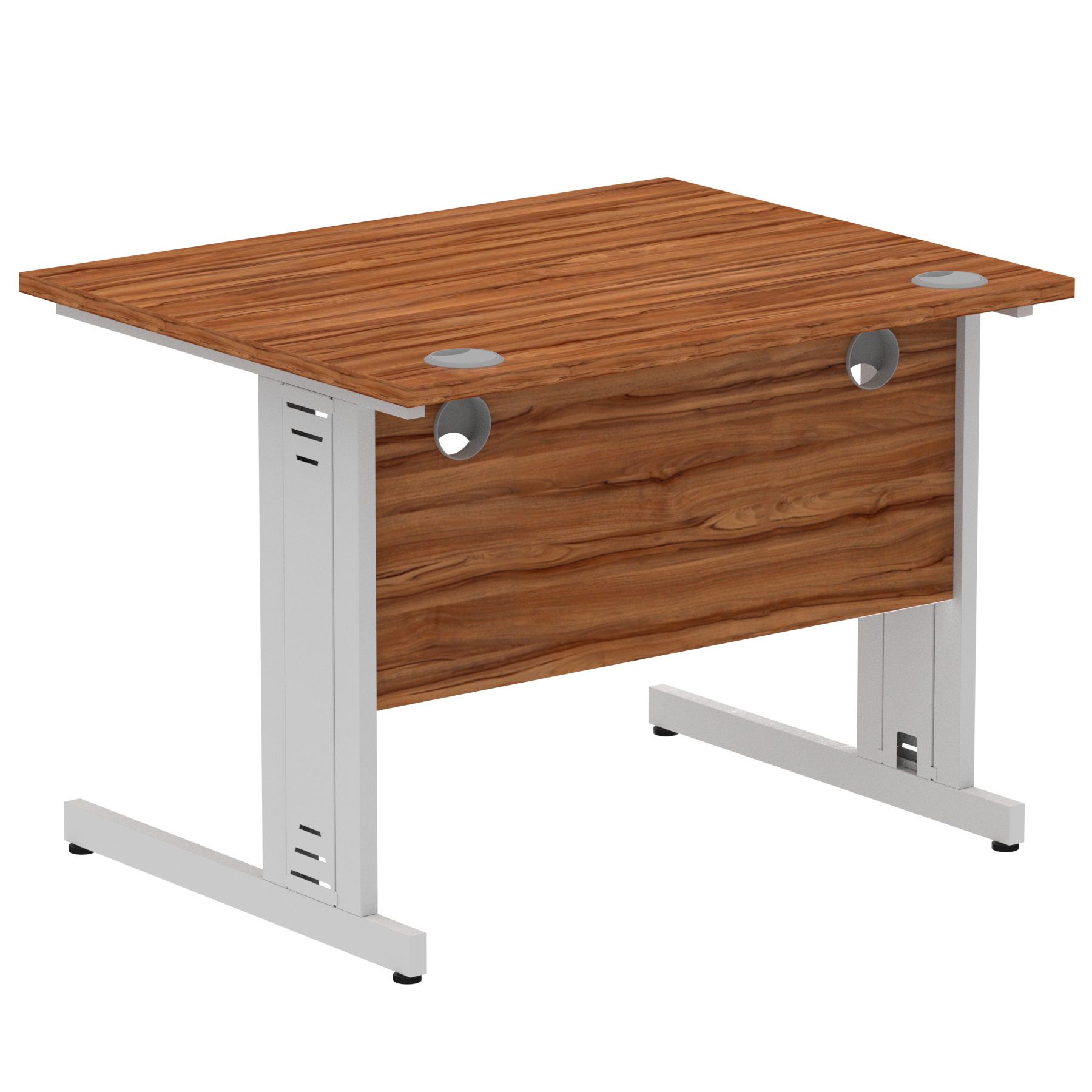 Walnut / Silver Frame