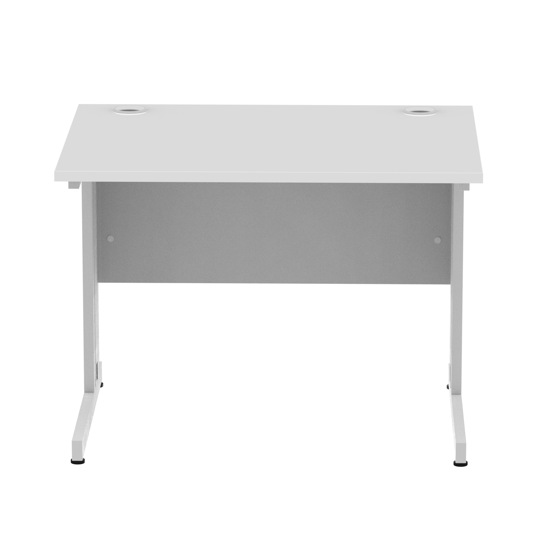 White / Silver Frame