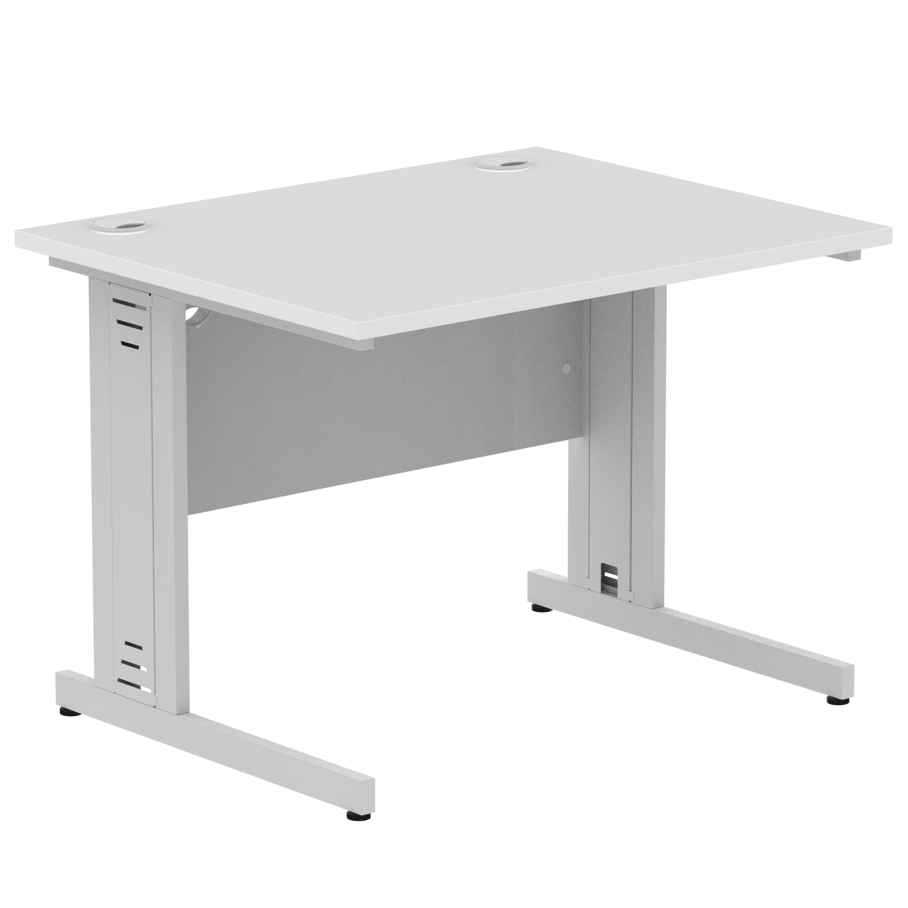 White / Silver Frame