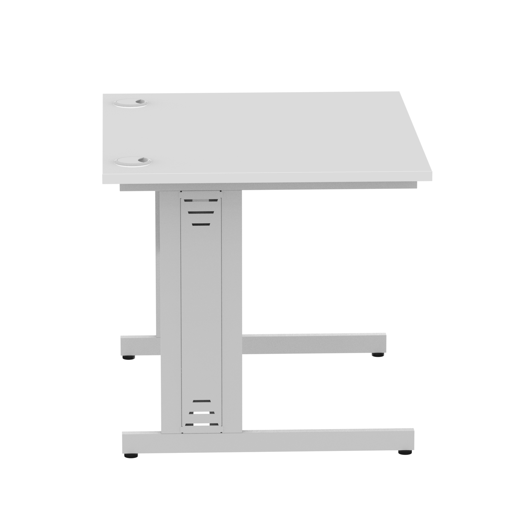 White / Silver Frame