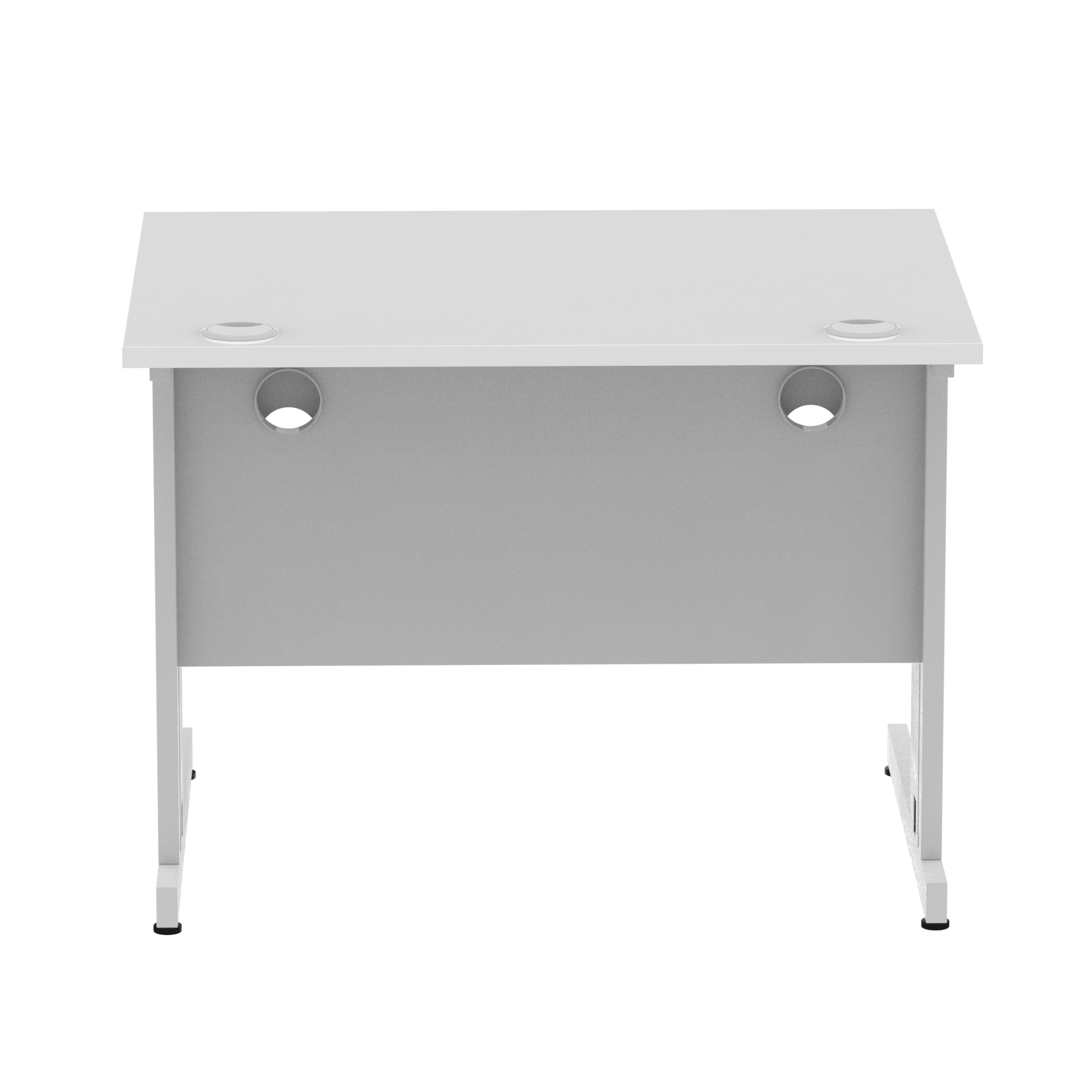 White / Silver Frame