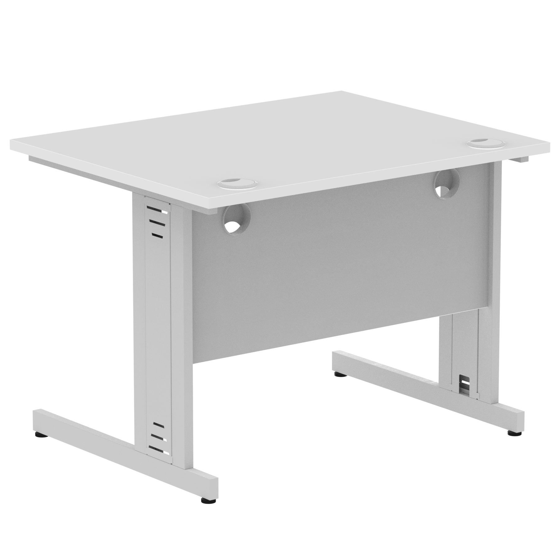 White / Silver Frame