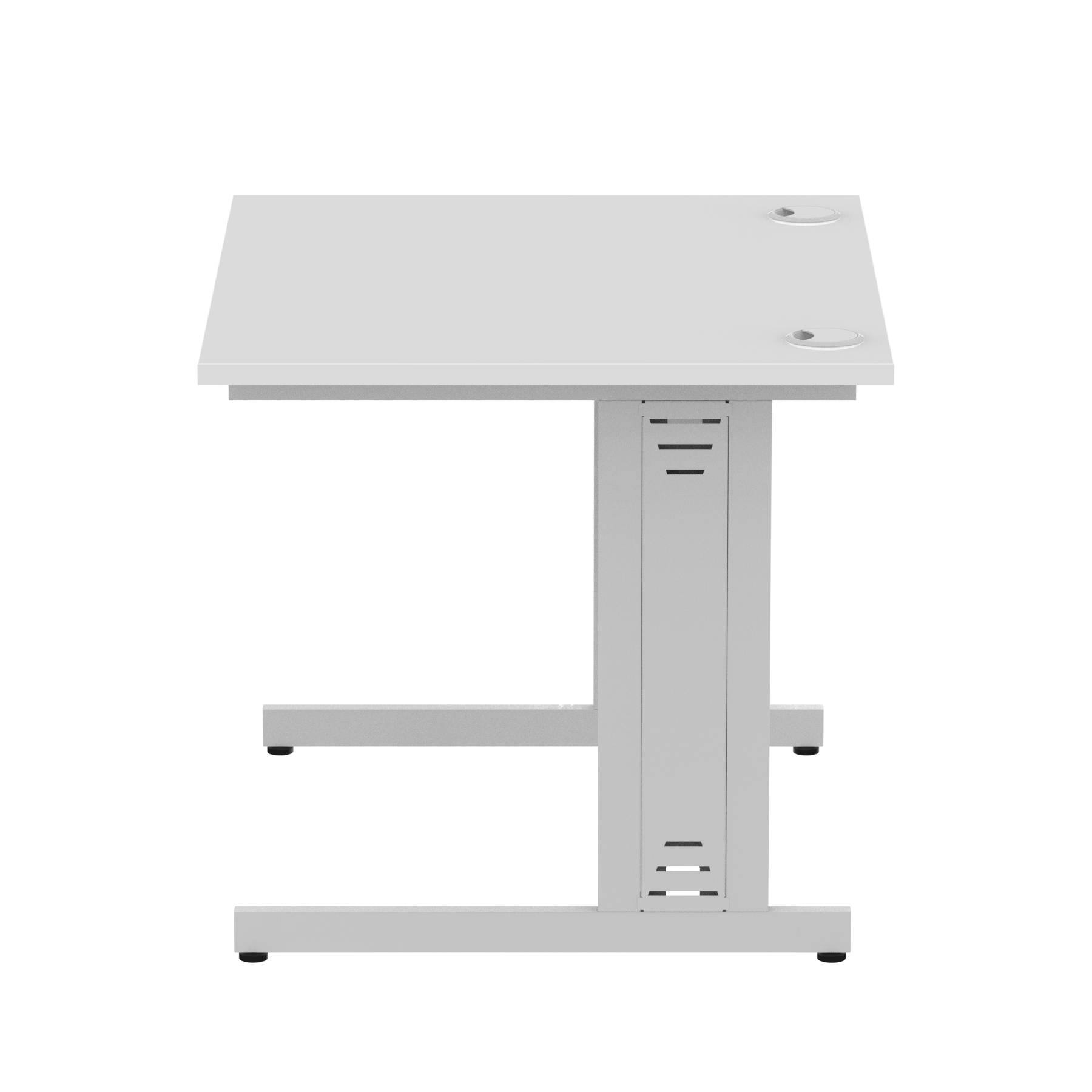White / Silver Frame