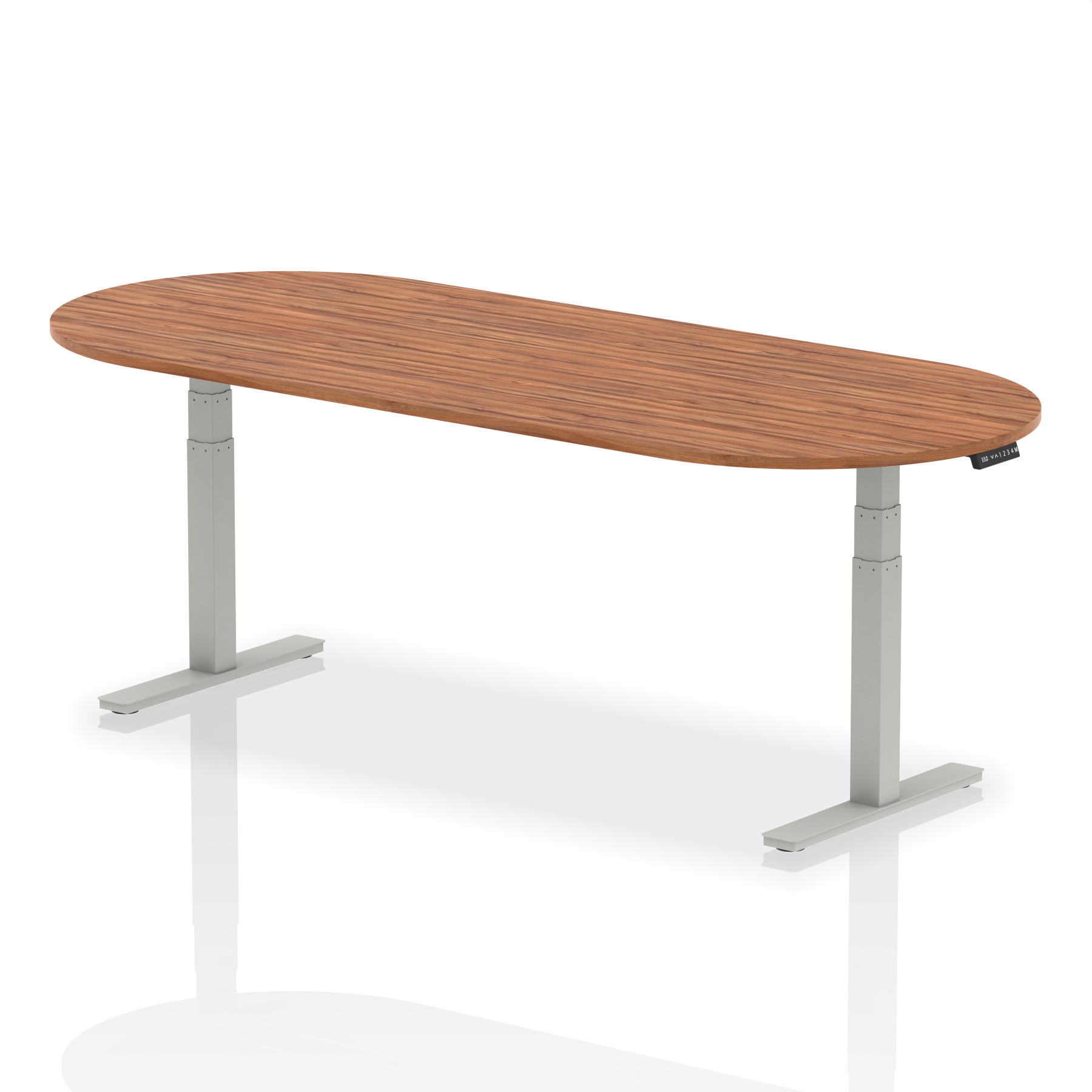 Walnut / Silver Frame