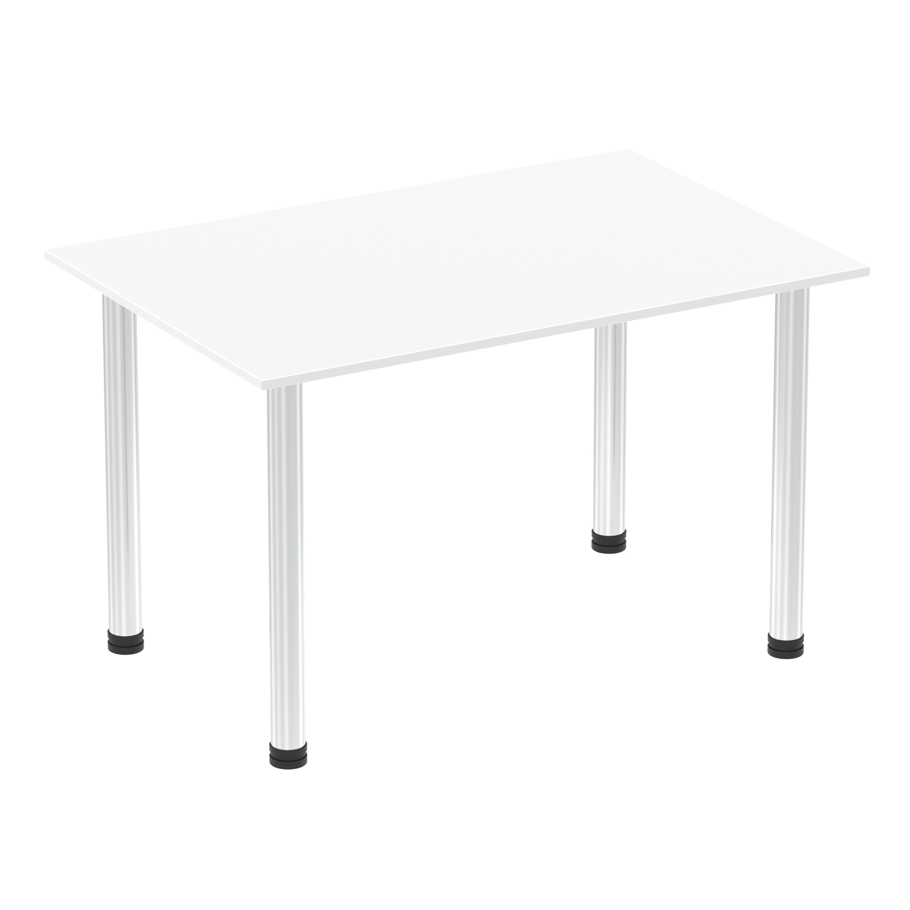 White / Chrome Frame