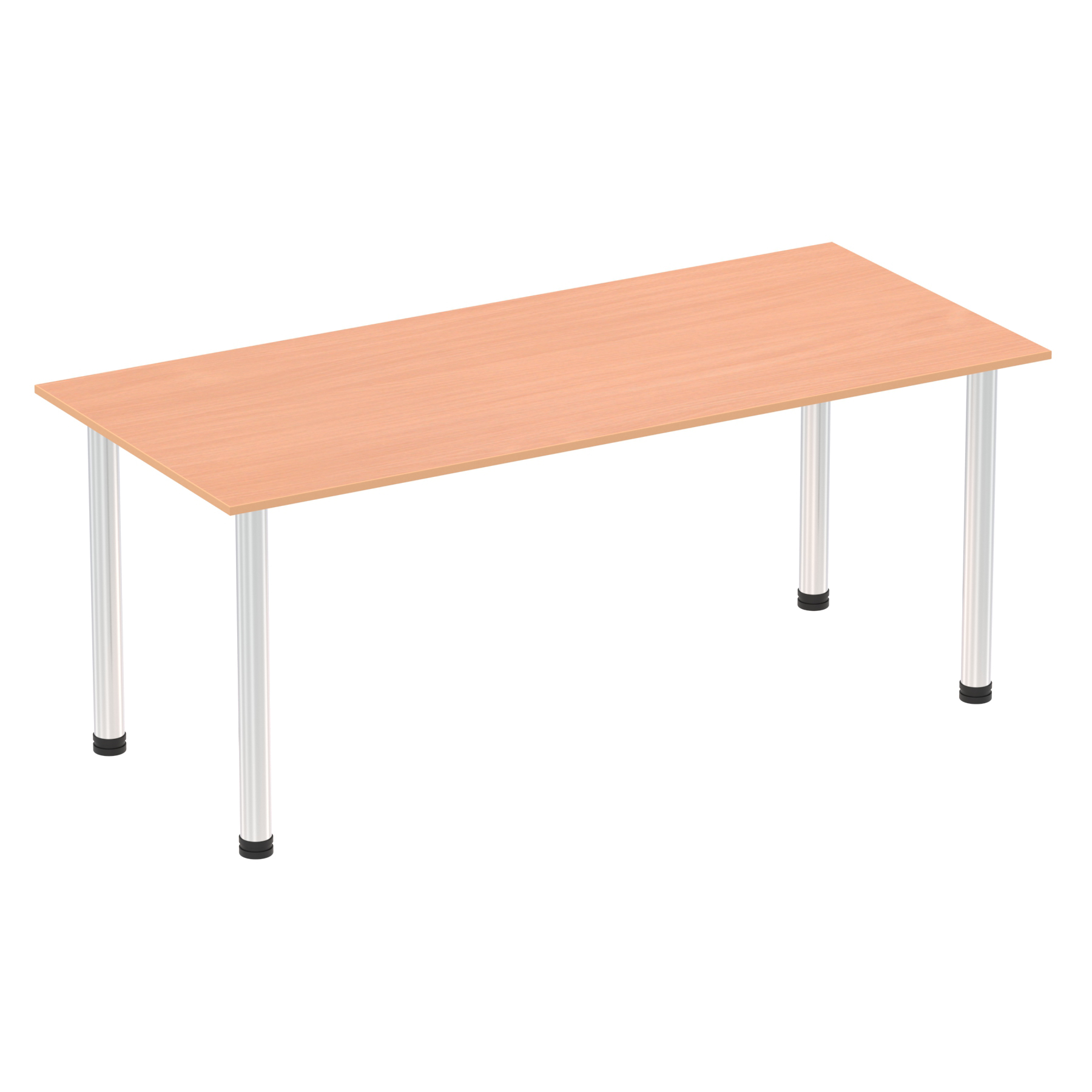 Beech / Chrome Frame