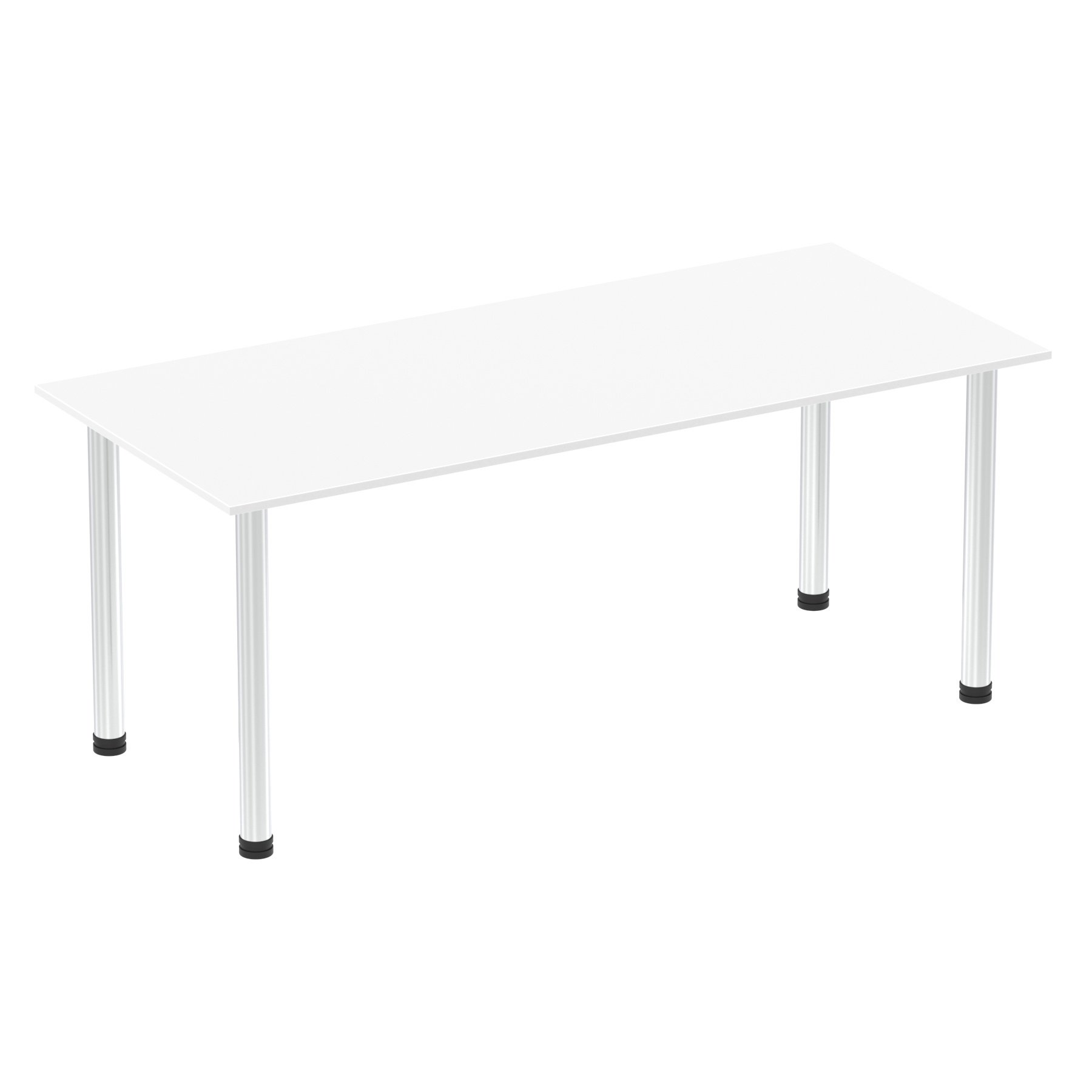 White / Chrome Frame