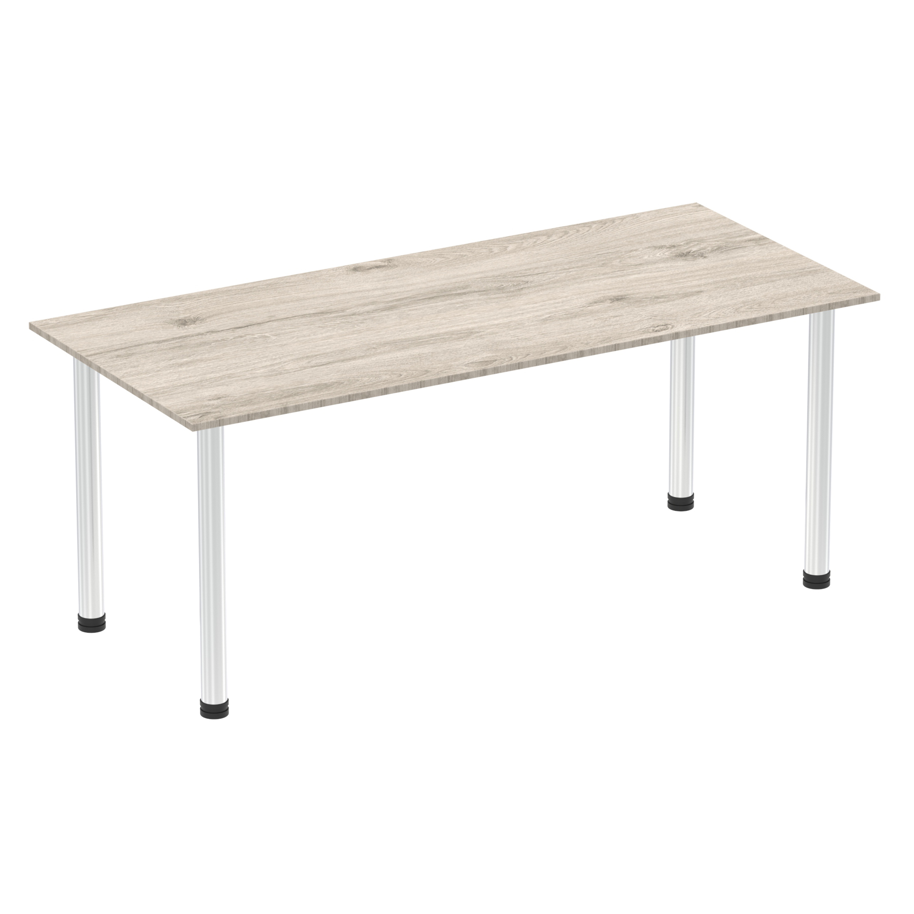 Grey Oak / Chrome Frame
