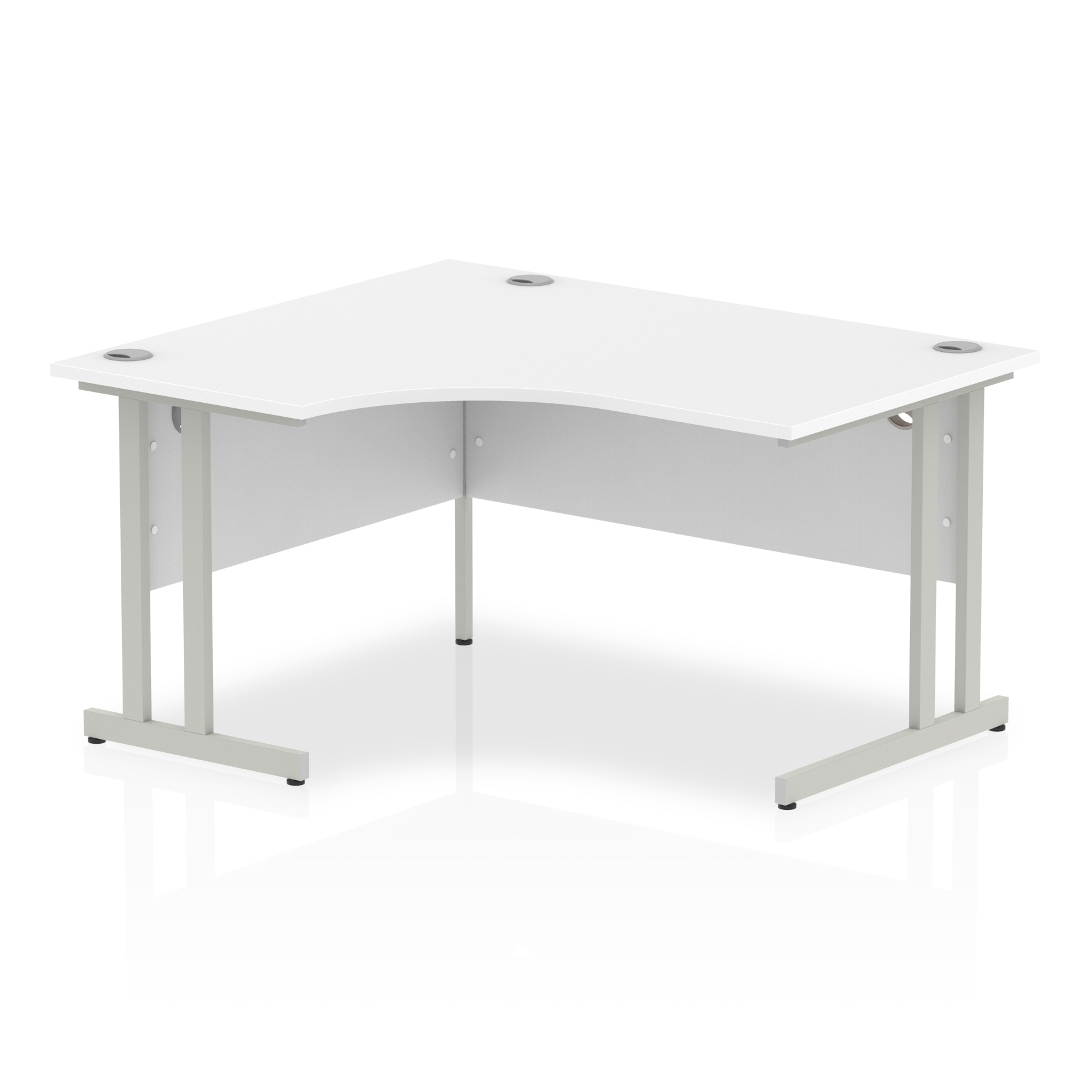 White / Silver Frame