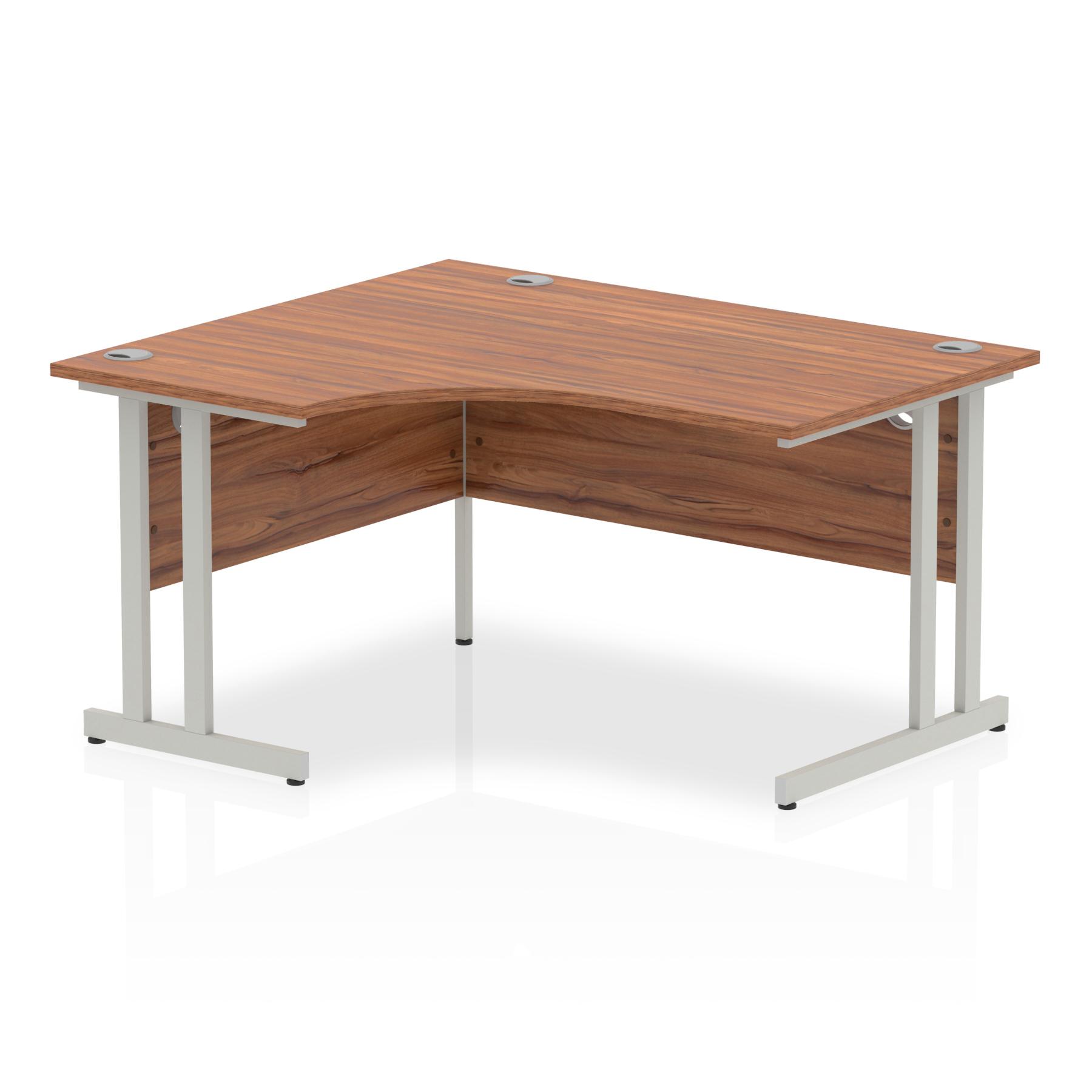 Walnut / Silver Frame