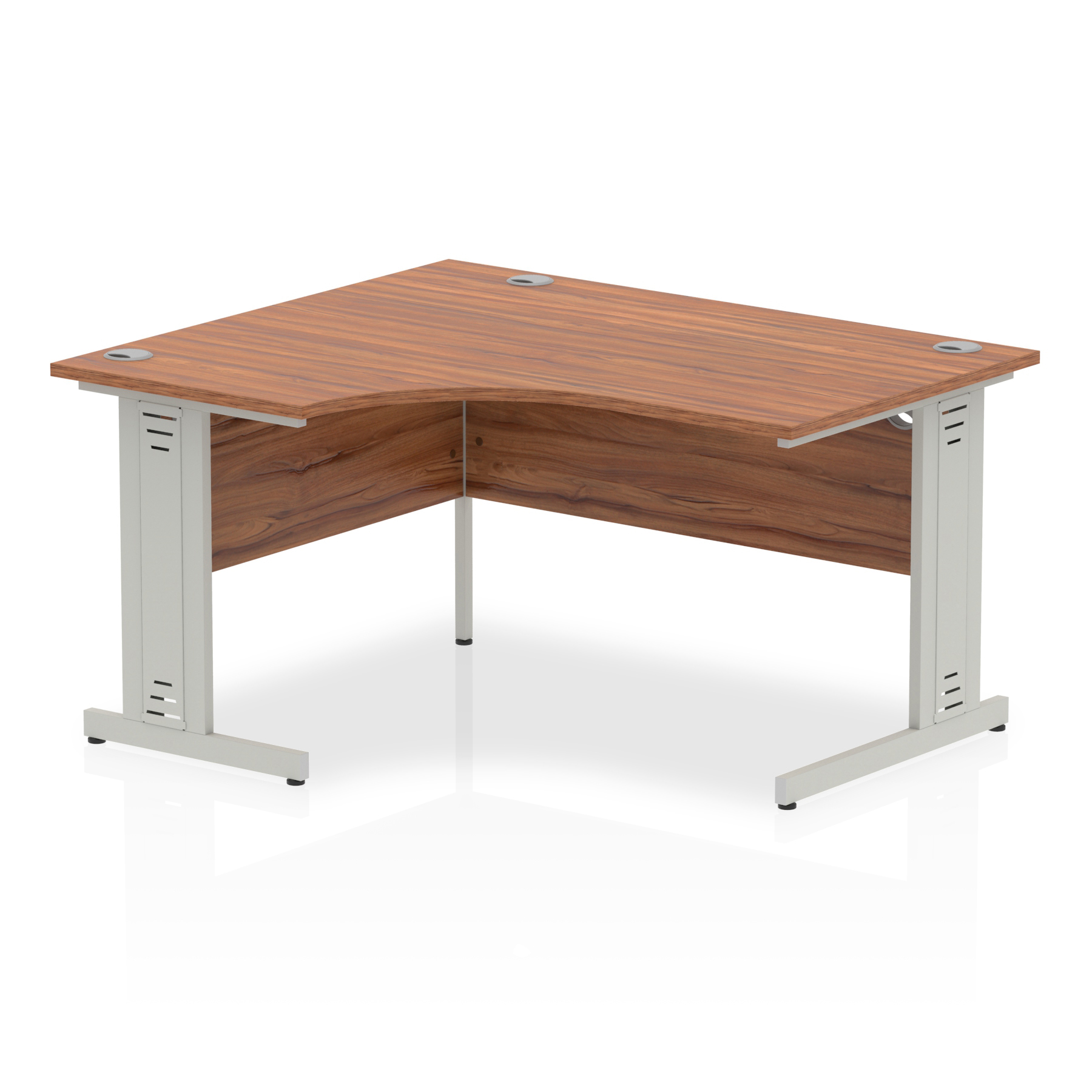 Walnut / Silver Frame