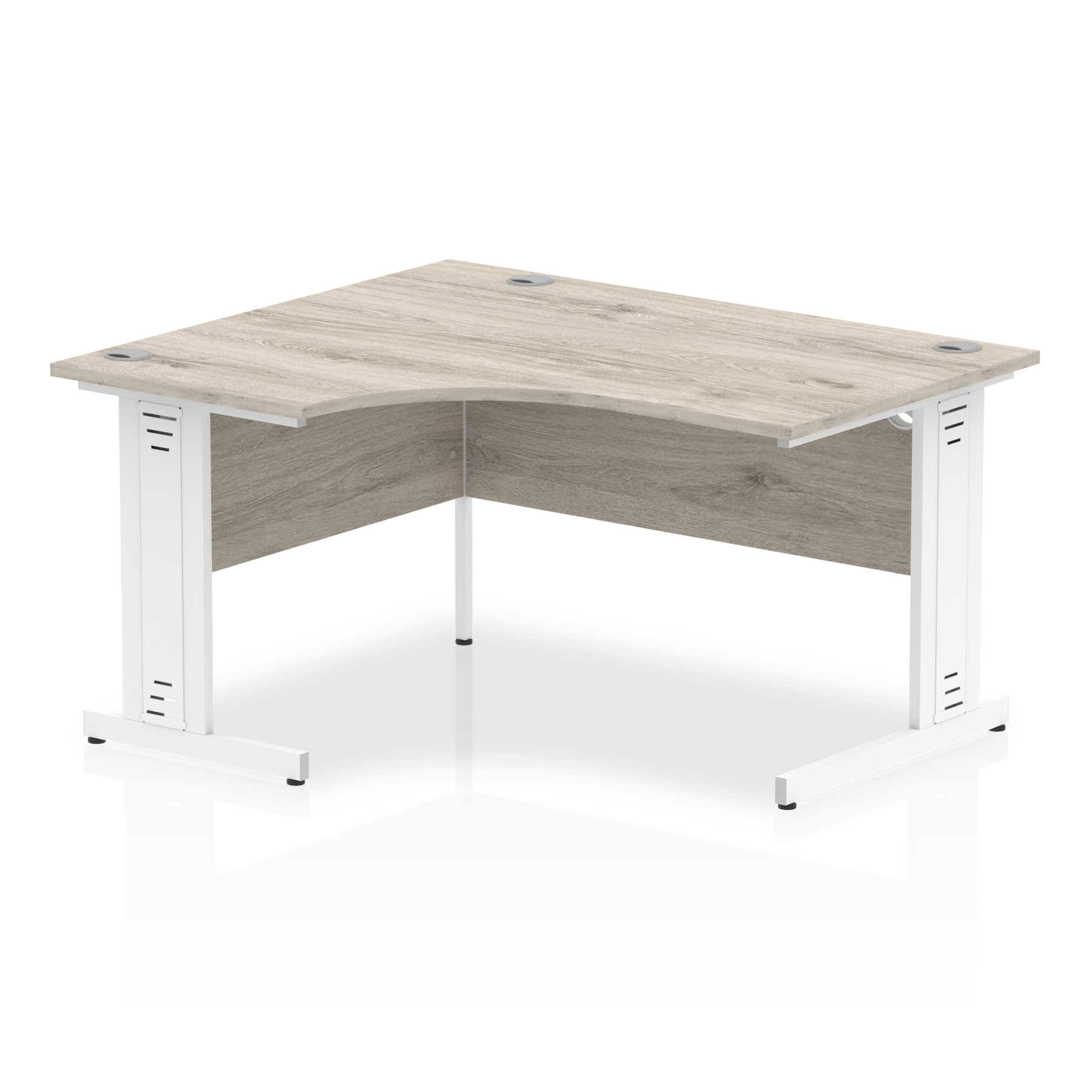 Grey Oak / White Frame