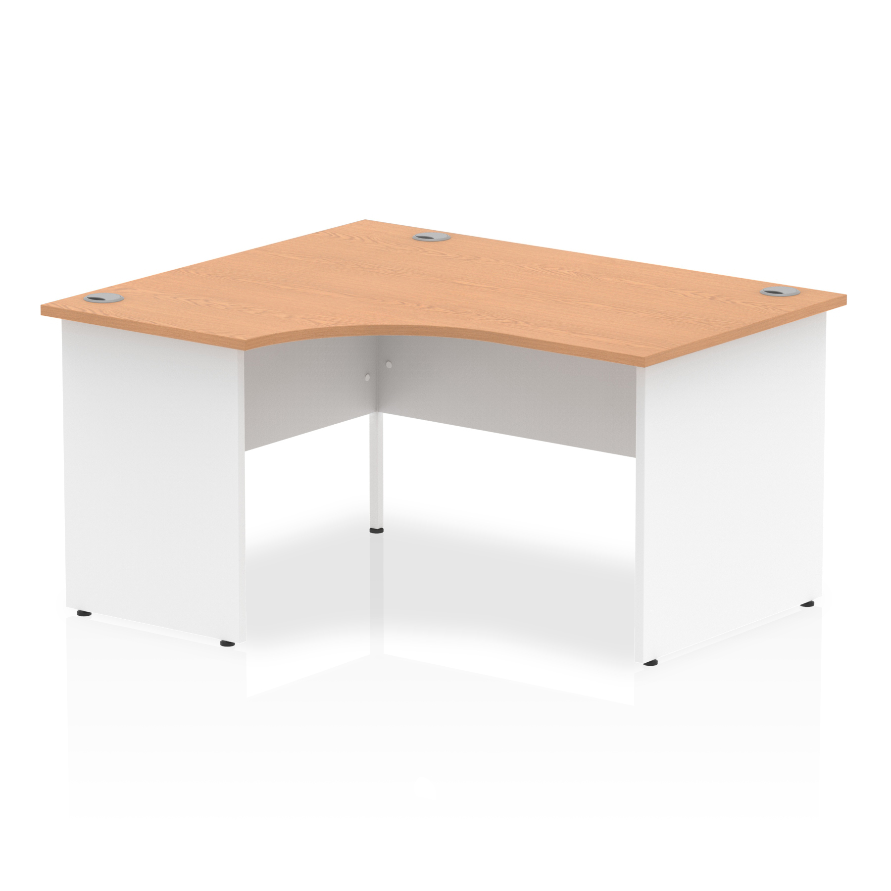 Oak & White / White Panel Frame