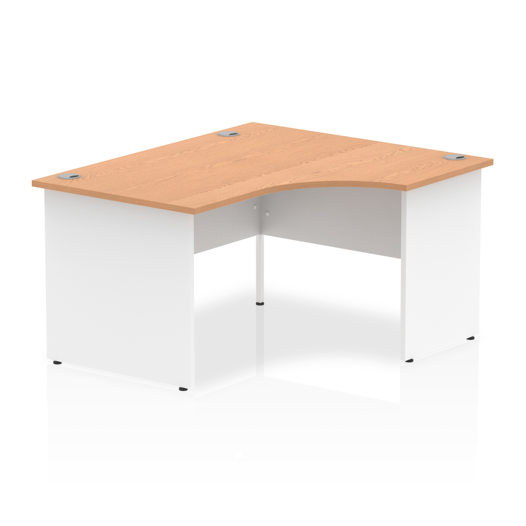 Oak & White / White Panel Frame