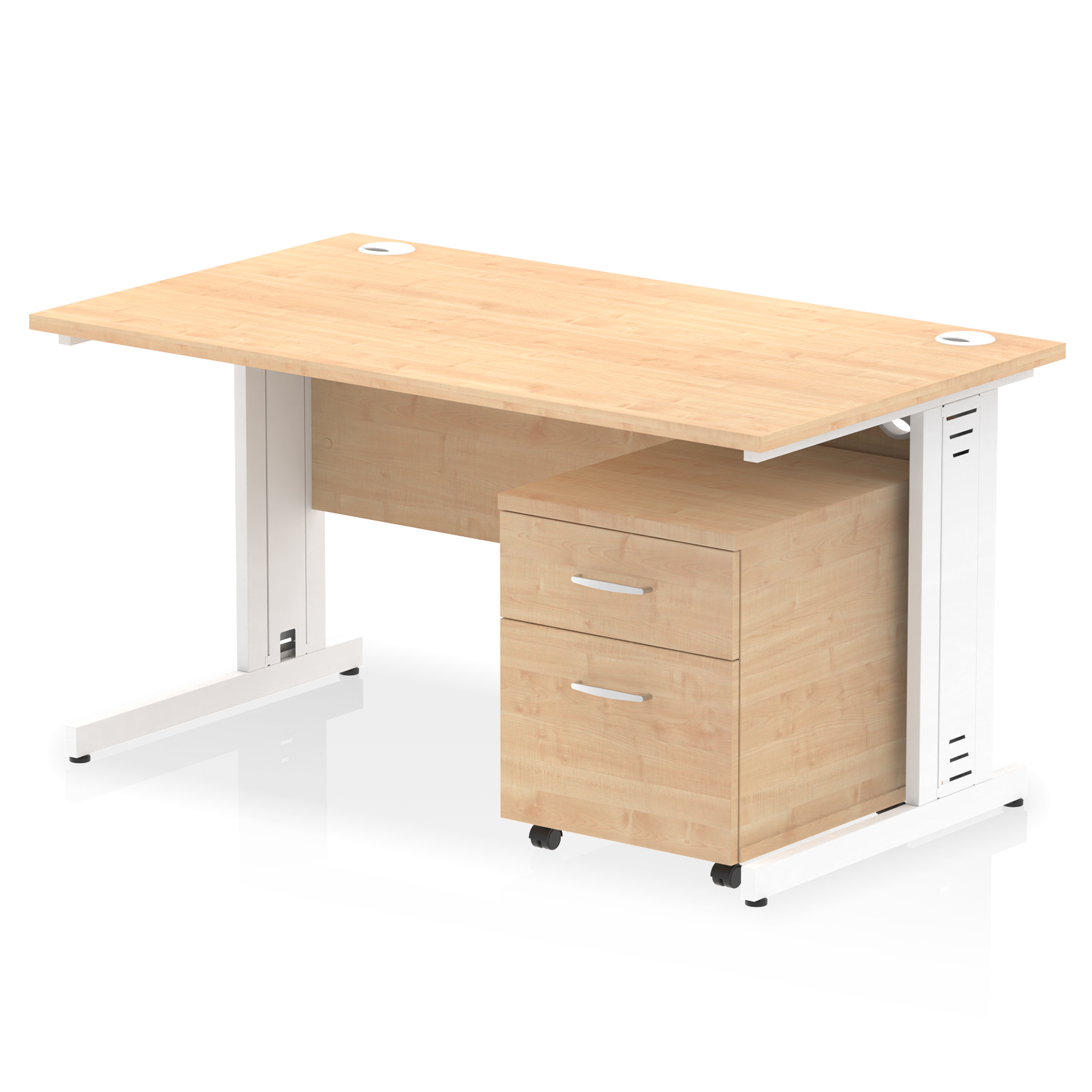 Maple / White Frame