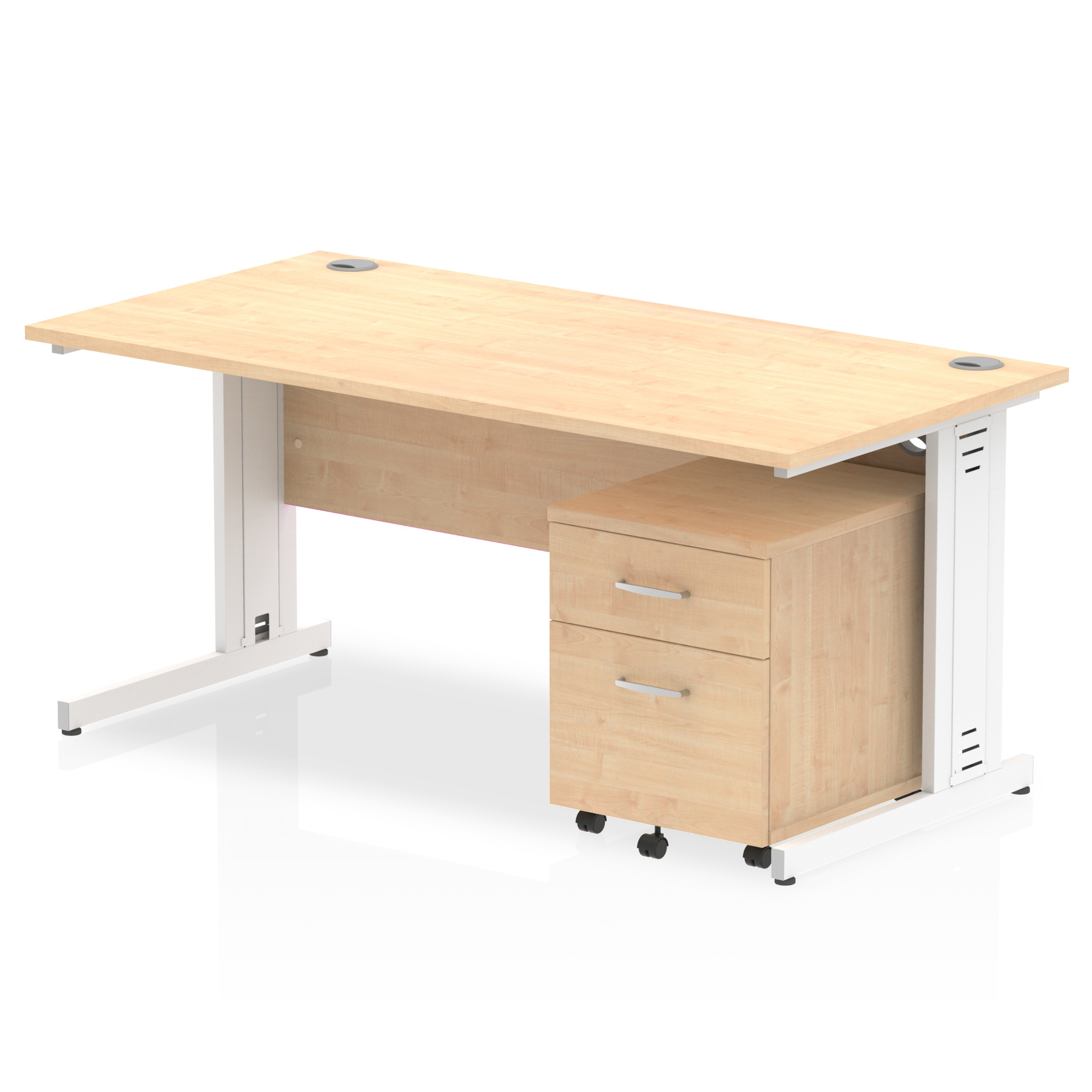Maple / White Frame