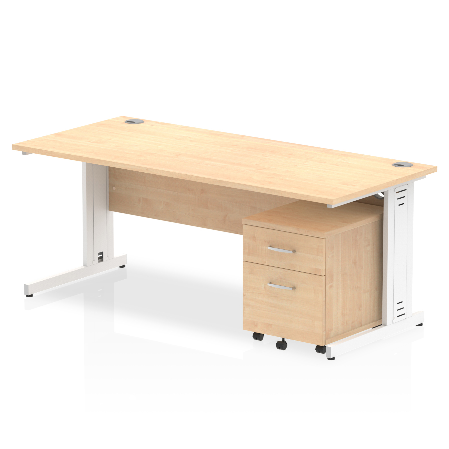 Maple / White Frame