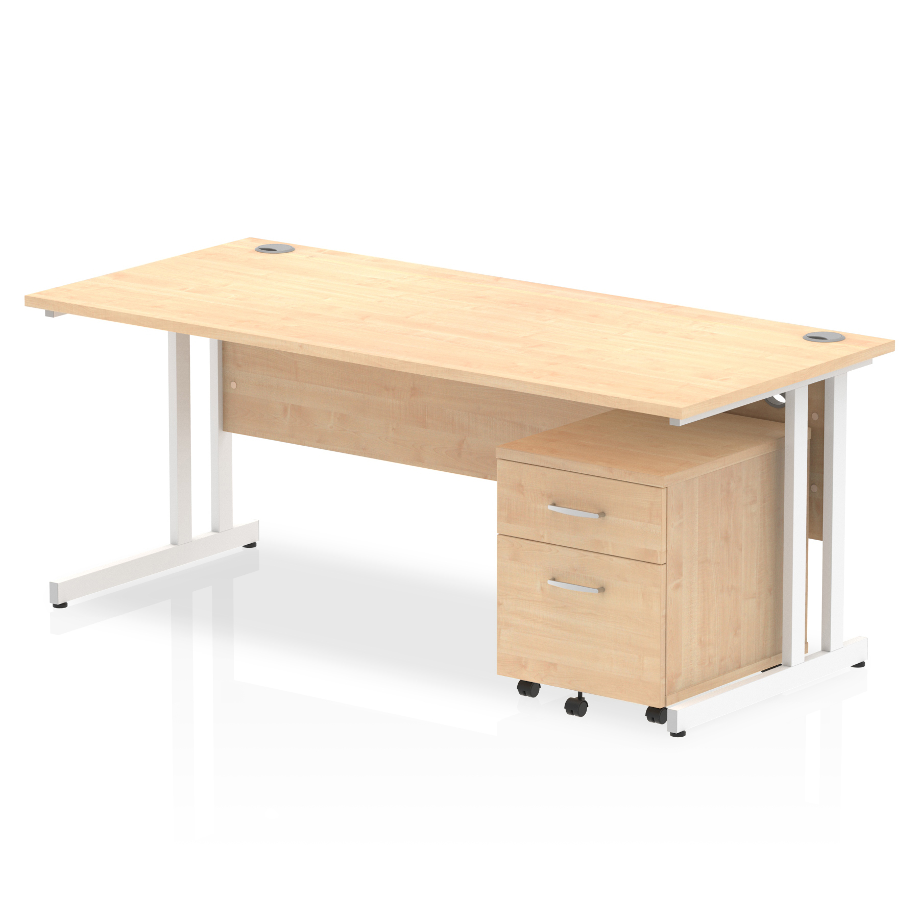 Maple / White Frame