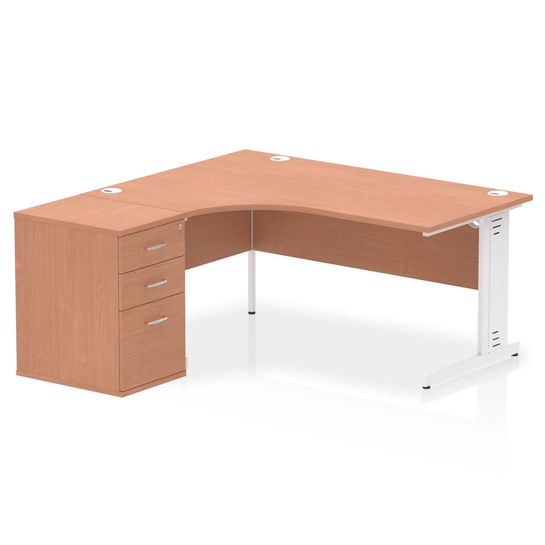 Beech / White Frame
