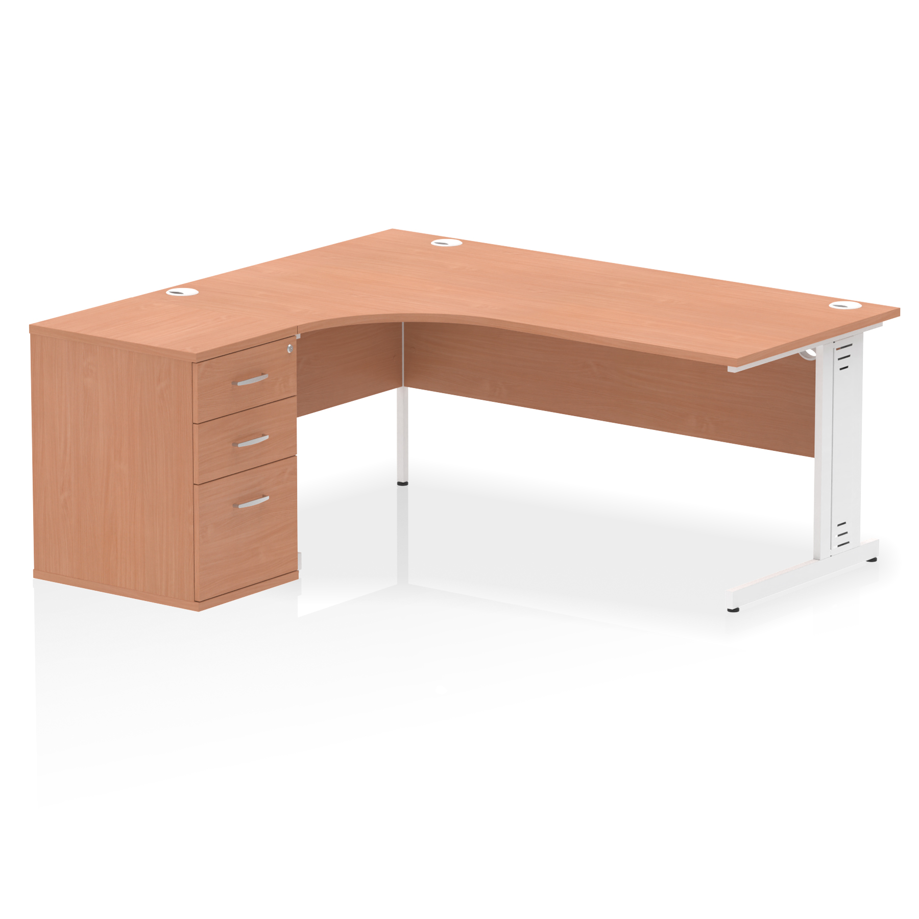 Beech / White Frame
