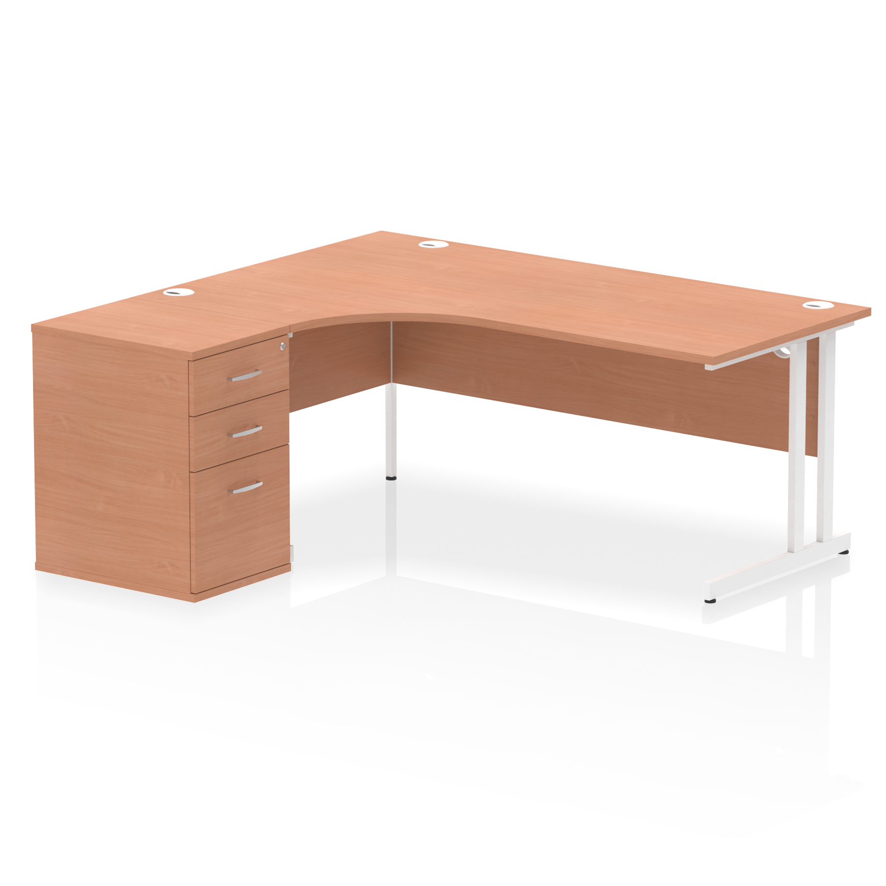 Beech / White Frame