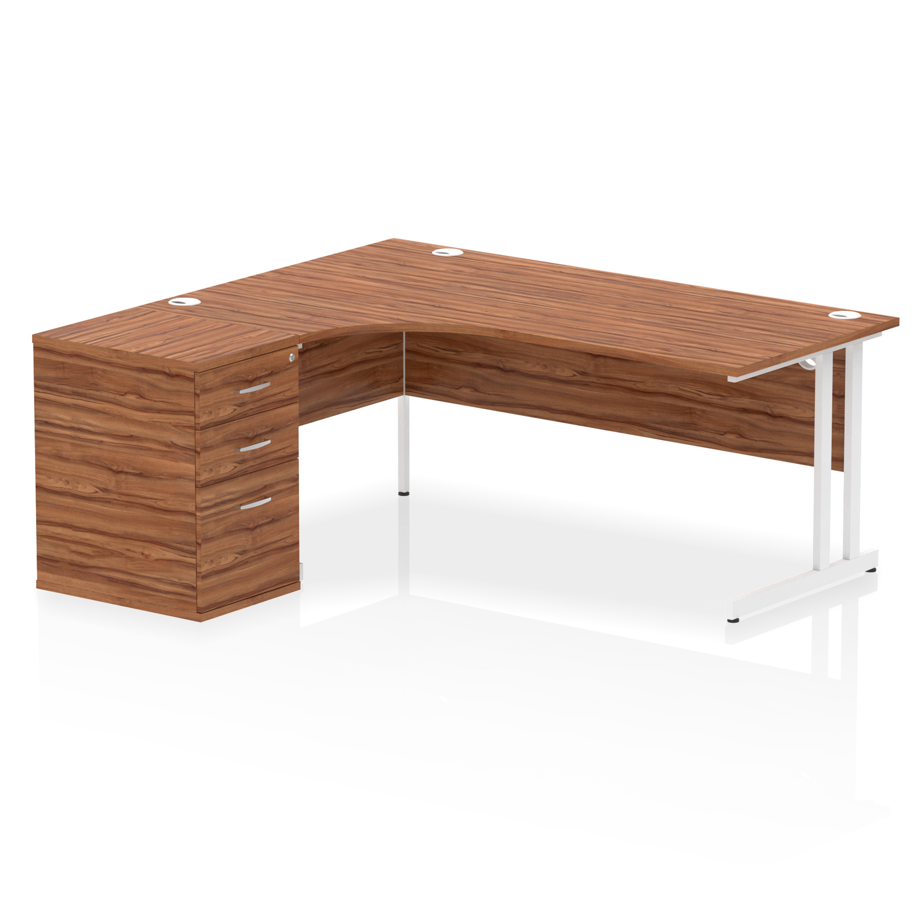 Walnut / White Frame