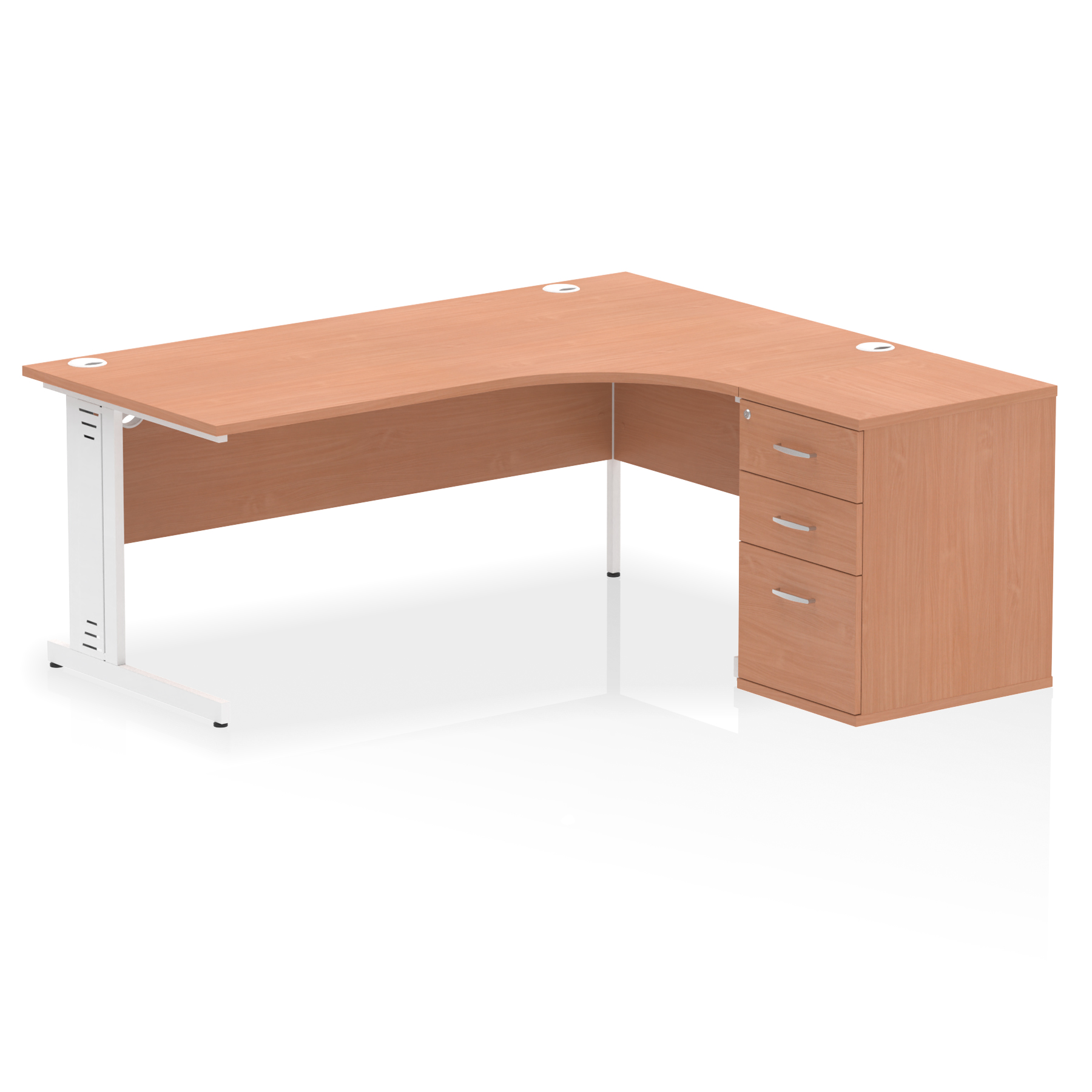 Beech / White Frame