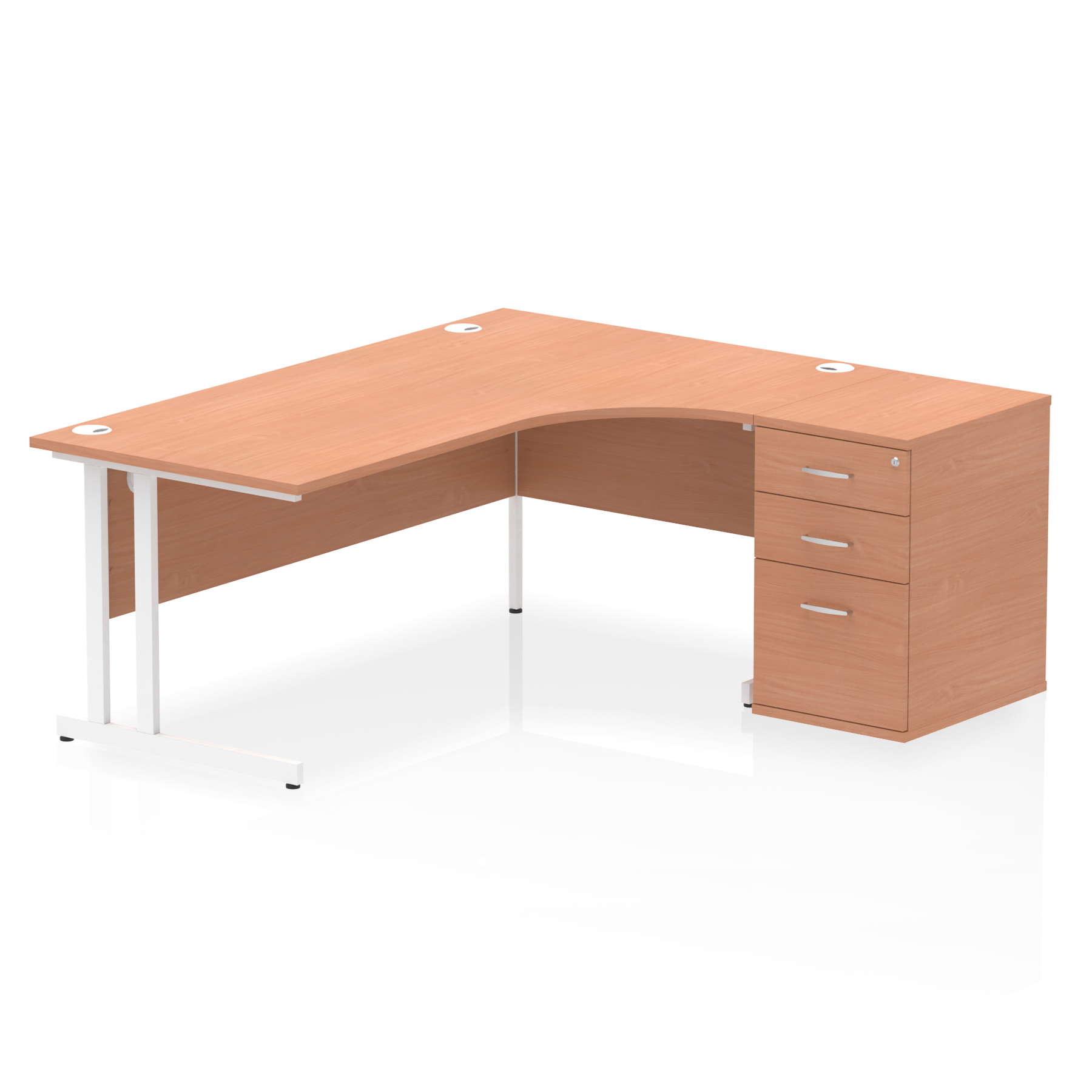 Beech / White Frame