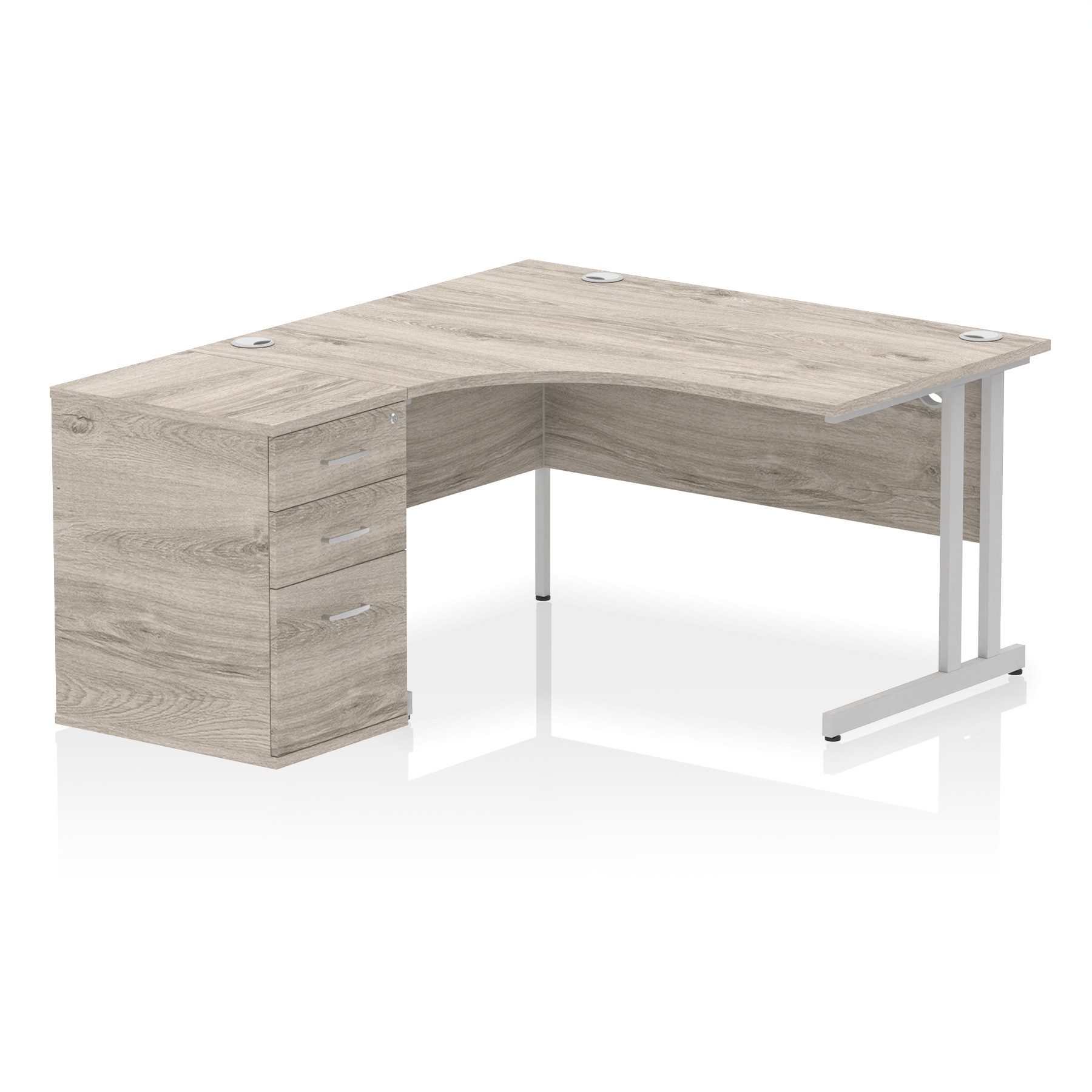 Grey Oak / Silver Frame
