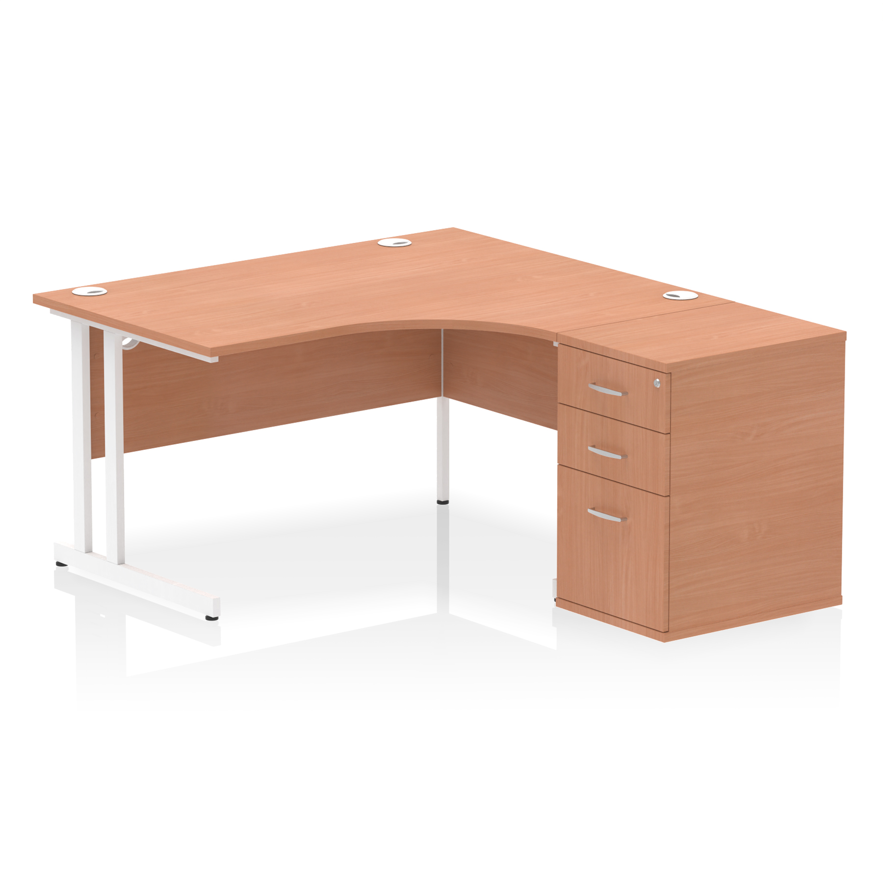 Beech / White Frame
