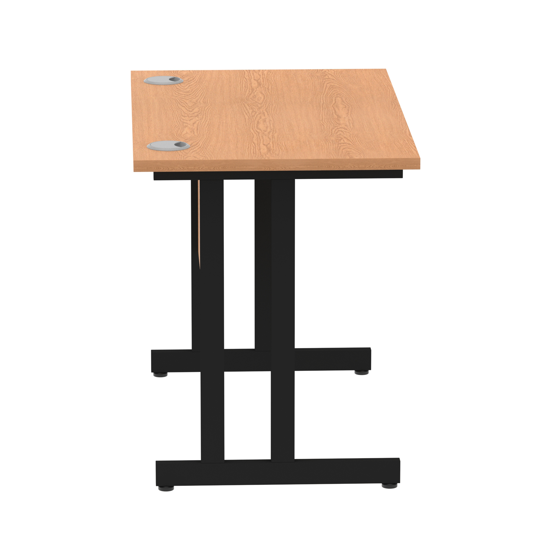 Oak / Black Frame