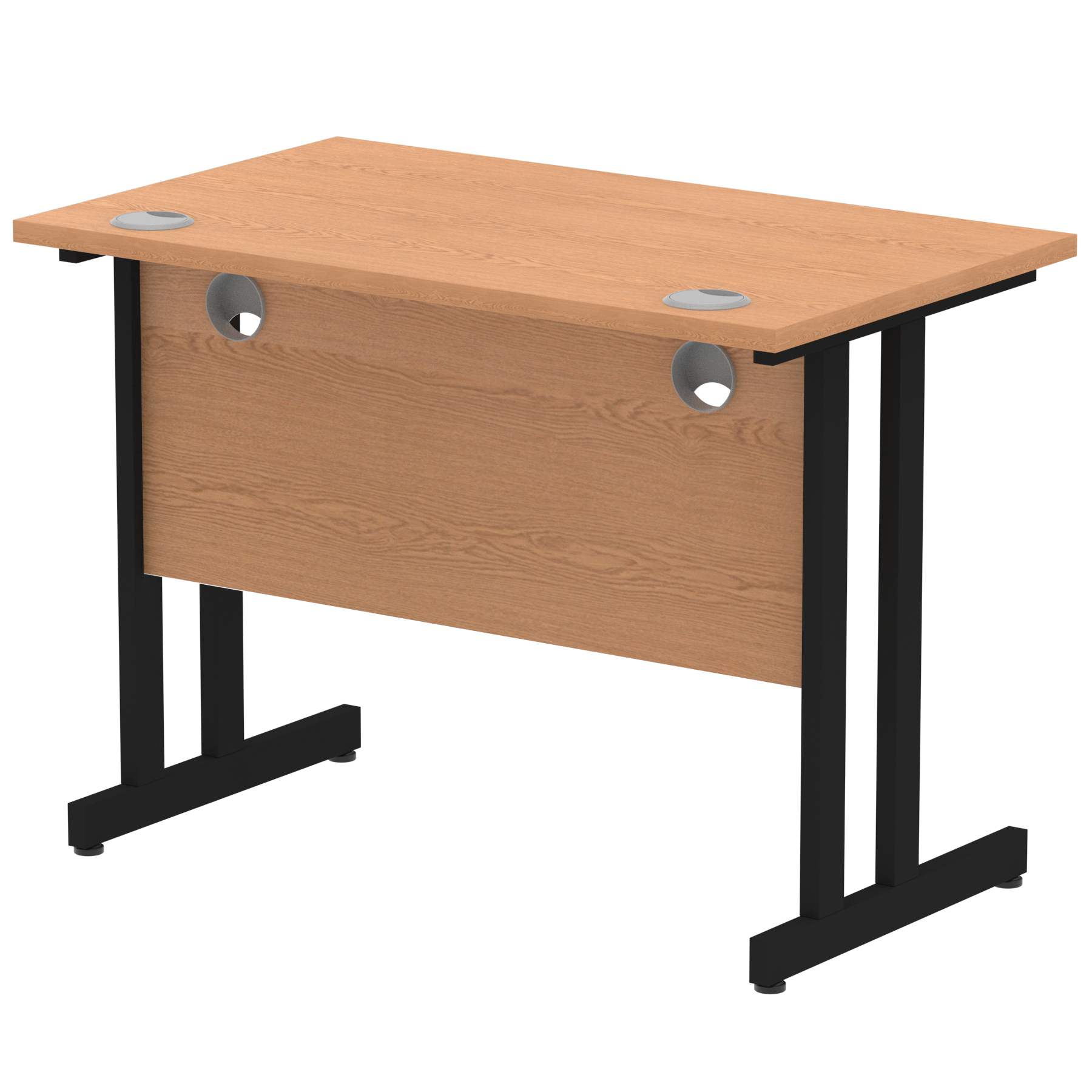 Oak / Black Frame