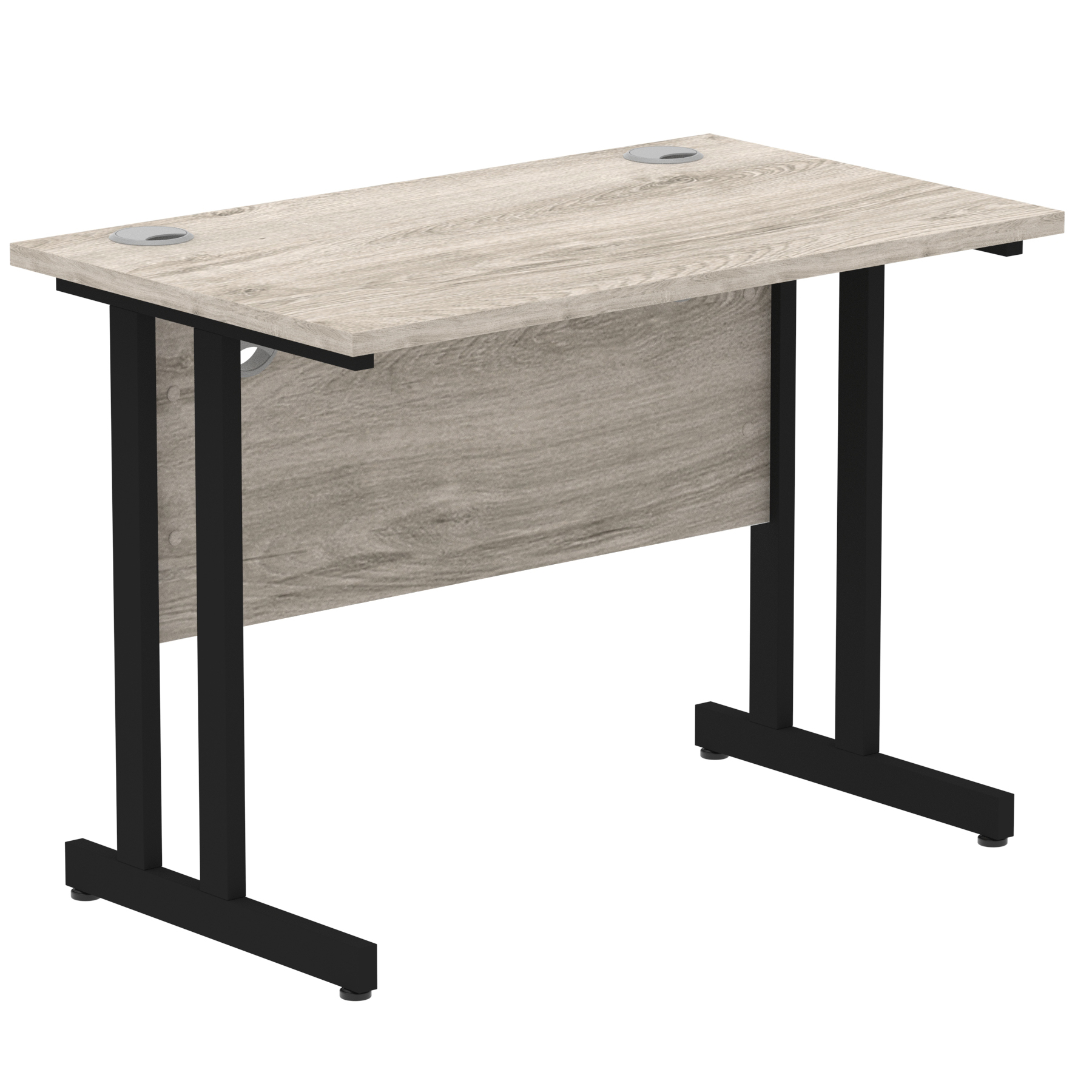Grey Oak / Black Frame