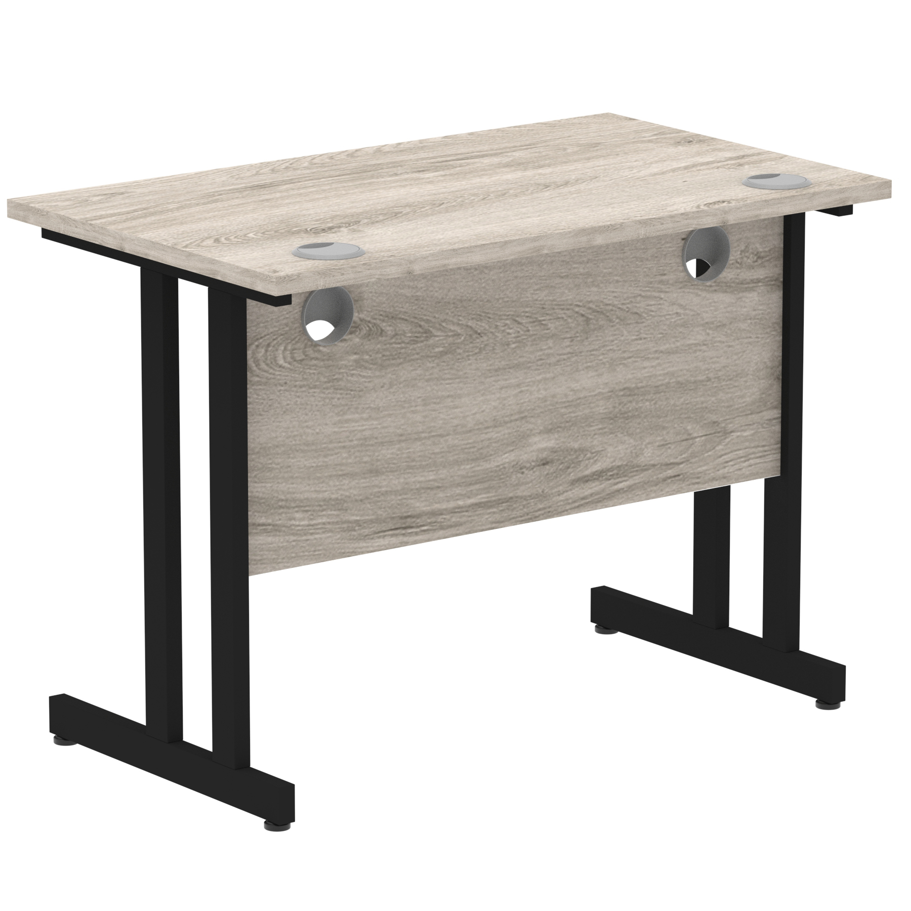 Grey Oak / Black Frame