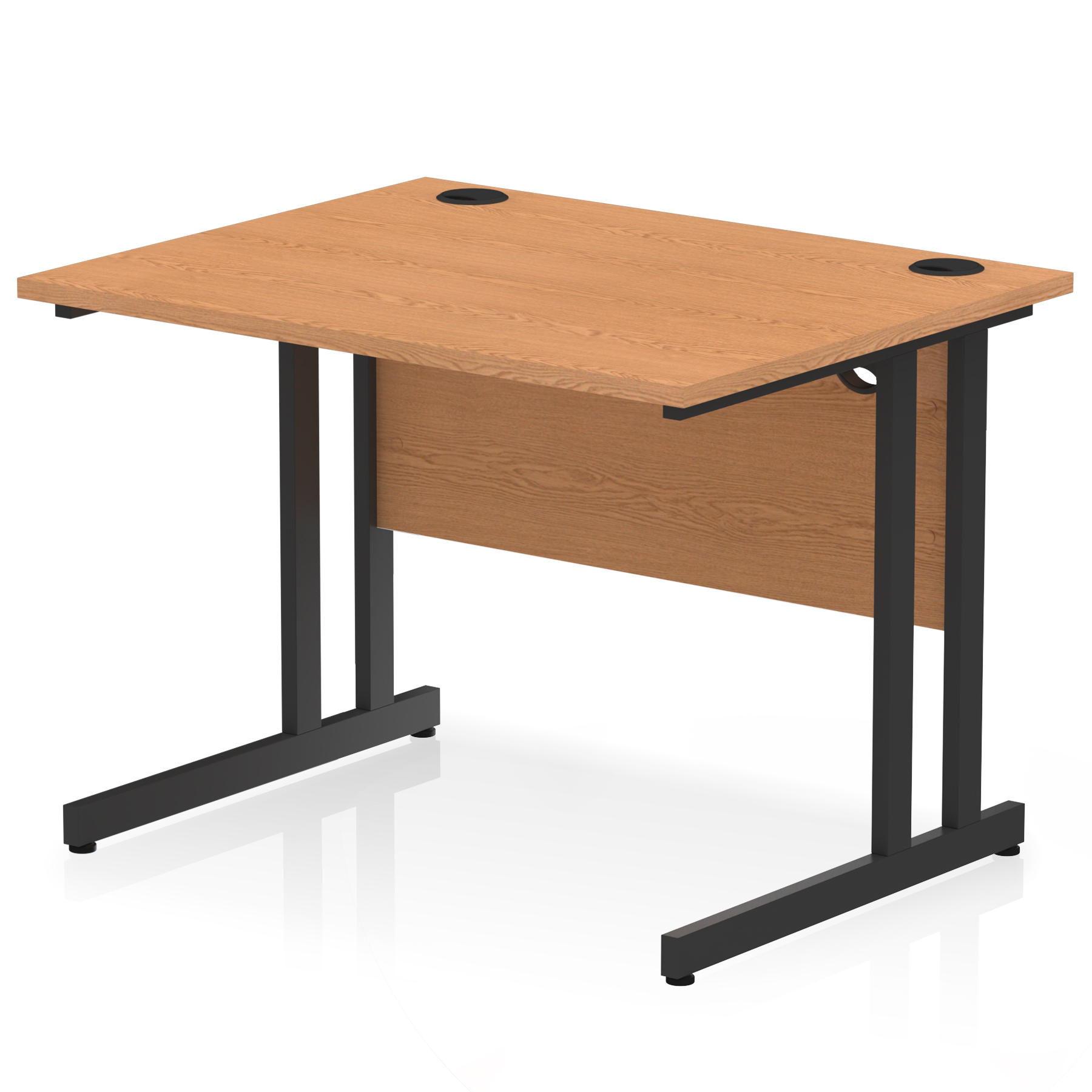 Oak / Black Frame