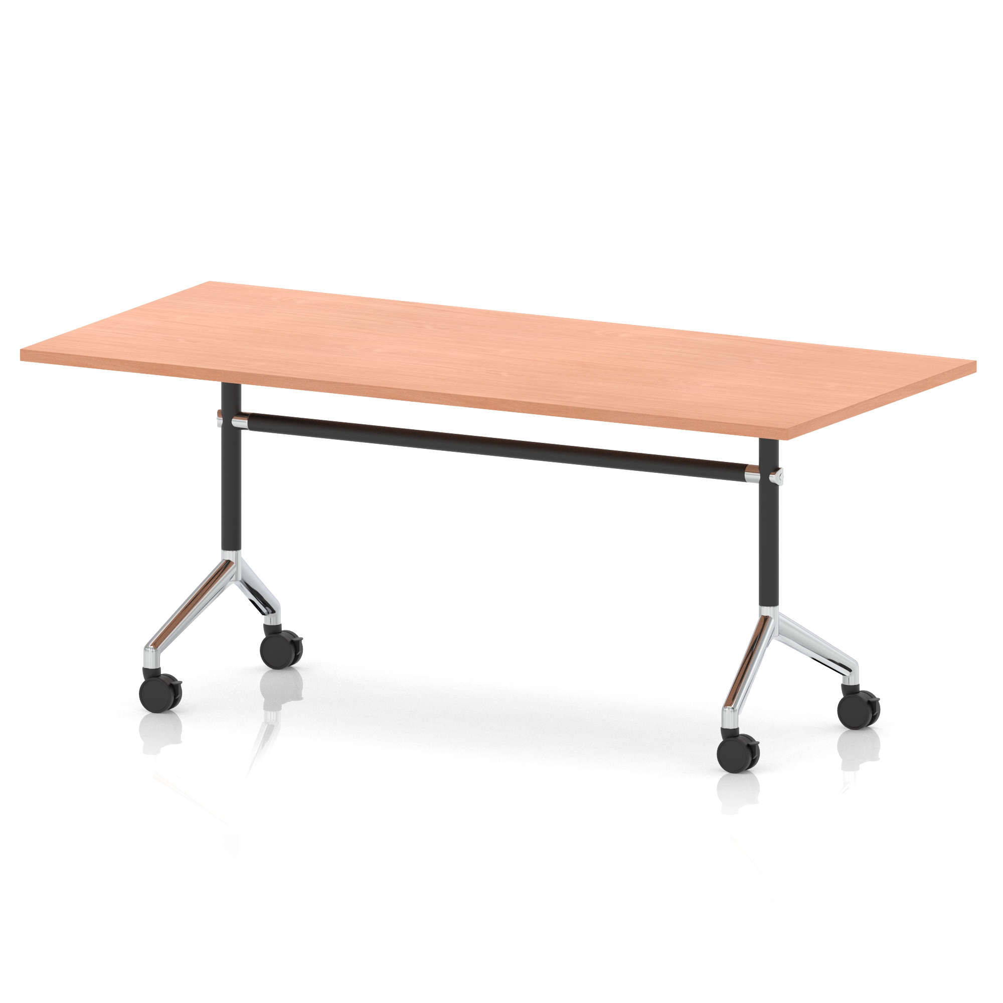 Beech / Silver Frame