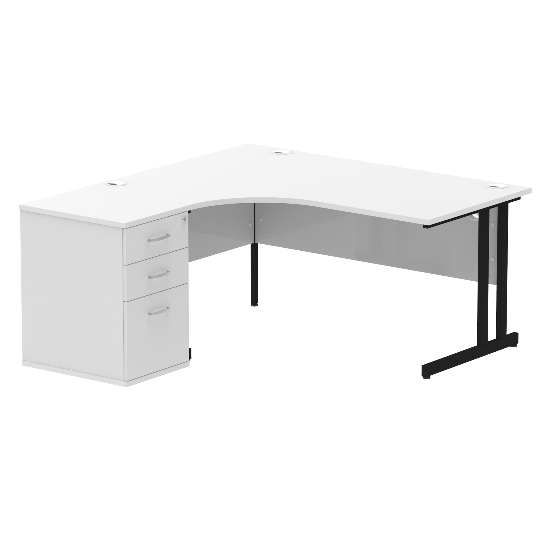 White / Black Frame