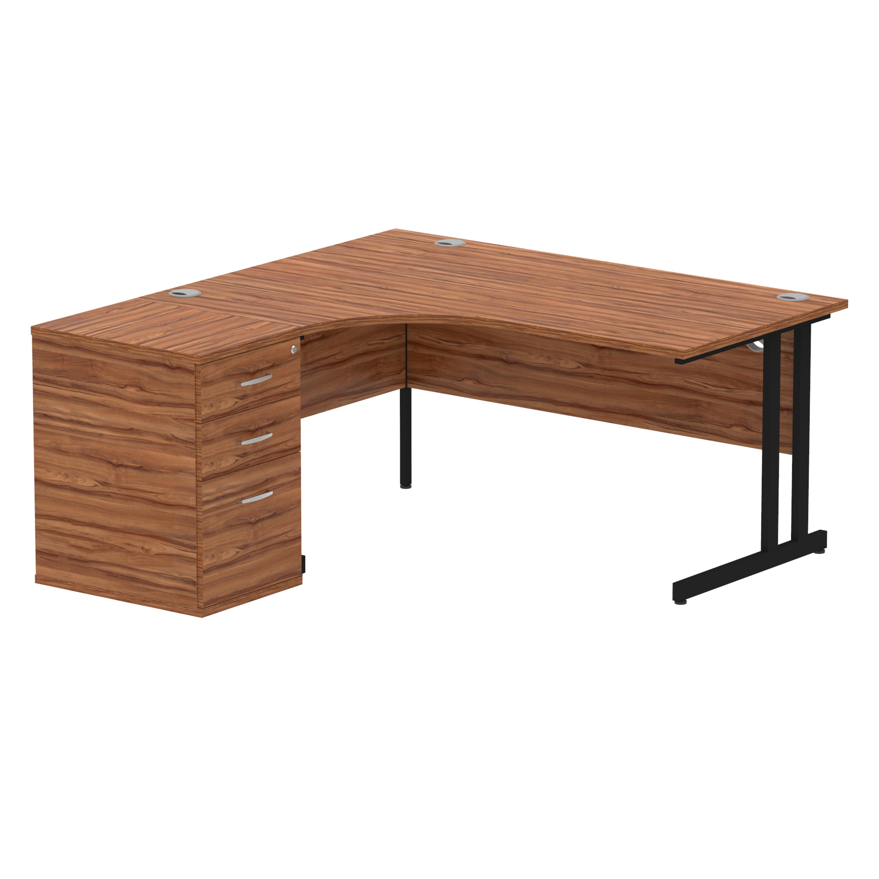 Walnut / Black Frame